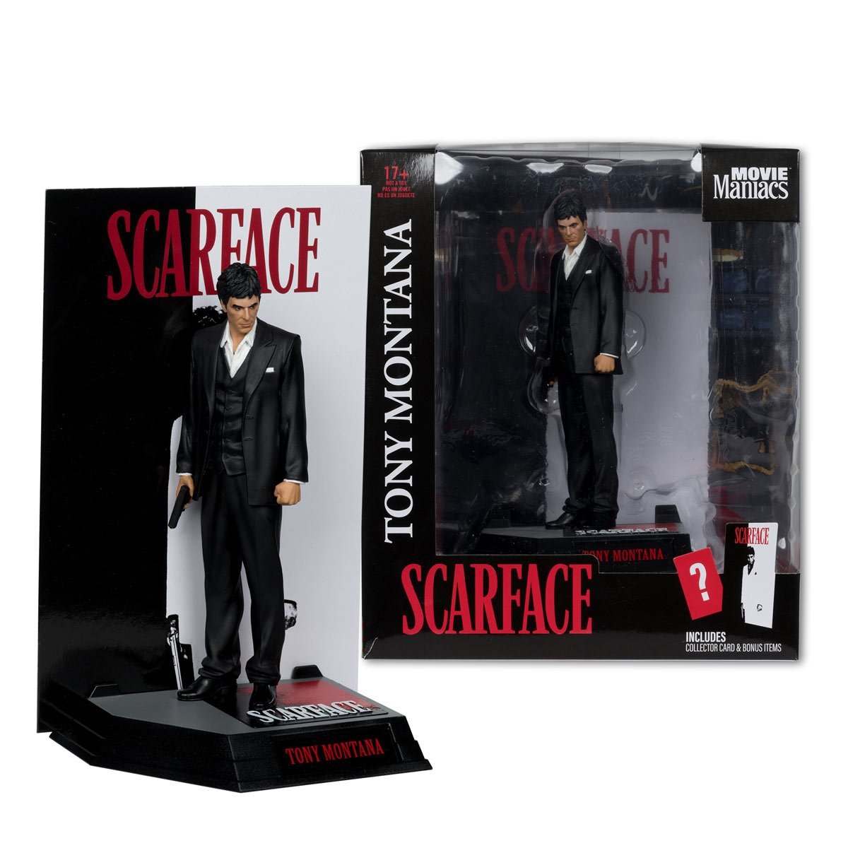 Scarface Tony Montana 6-Inch Action Figure - Movie Maniacs Universal Wave 4 - image #4