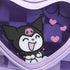 Kuromi Checkered Peekaboo Heart Purple Clear Mini Backpack