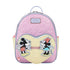 Disney Mickey & Minnie Retro Heart Quilted Mini Backpack