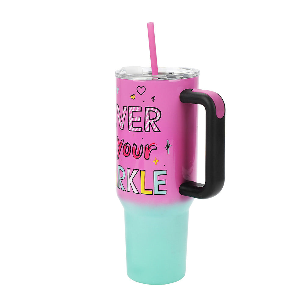 Hello Kitty Never Lose Your Sparkle 40 oz Stainless Steel Tumbler