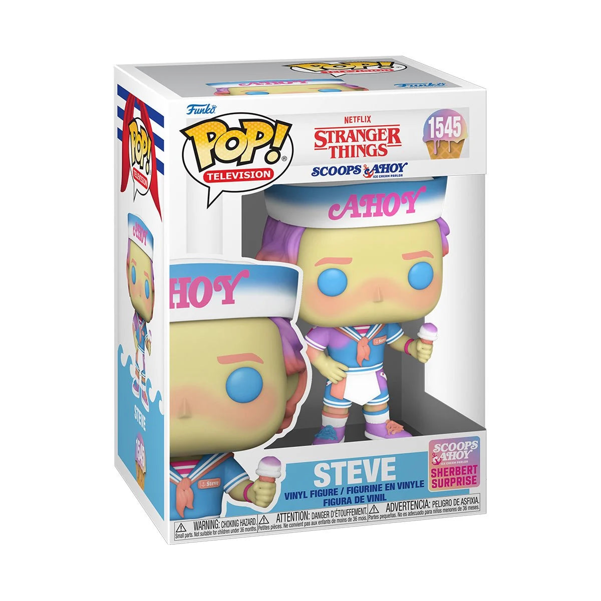 Stranger Things Scoops Ahoy Steve With Ice Cream By Funko Pop!