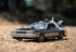 Back to the Future Part III (rail version) die-cast 1:24 scale "Hollywood Rides" light-up DeLorean Time Machine