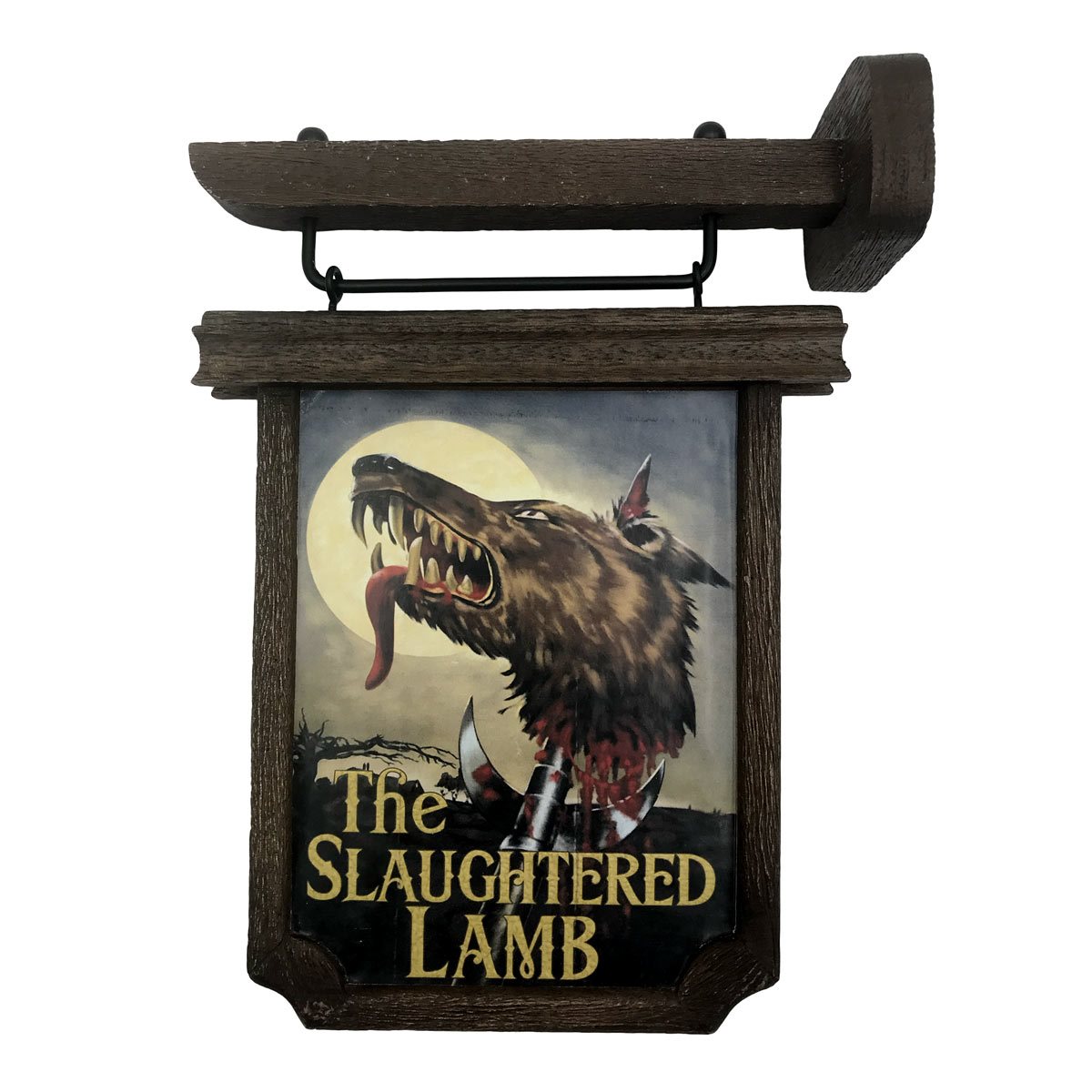 An American Werewolf in London Slaughtered Lamb Pub Sign - Scaled Prop Replica