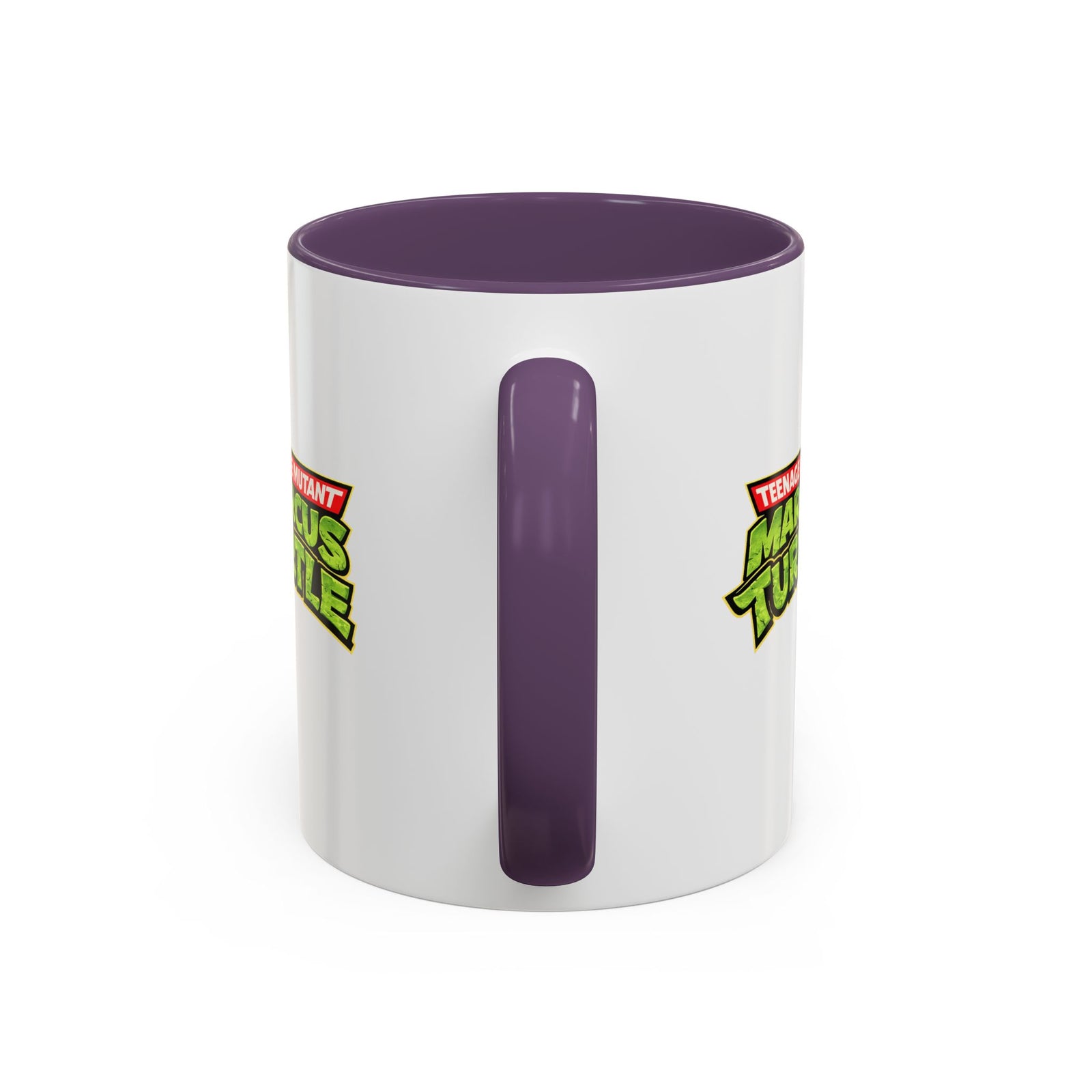 Teenage Mutant Marcus Turtle Accent Coffee Mug - A Marcus the Worm Retro Turtle (11/15oz)