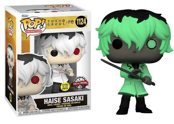 Haise Sasaki (Glow in the Dark, Tokyo Ghoul :re) 1124 - Special Edition Exclusive  **White Box Glow/Green Pop Glow**