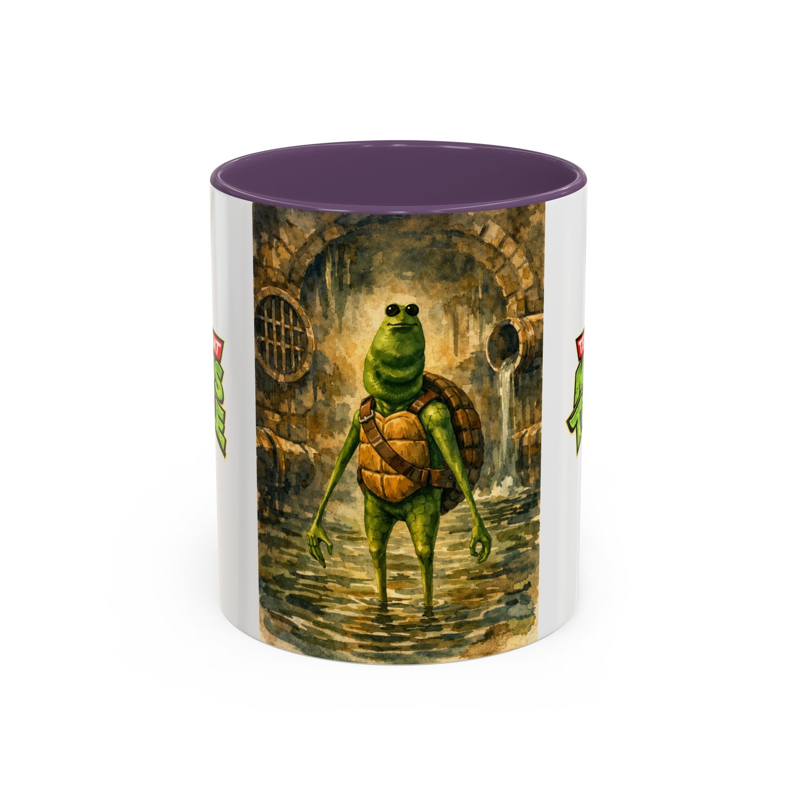 Teenage Mutant Marcus Turtle Accent Coffee Mug - A Marcus the Worm Retro Turtle (11/15oz)