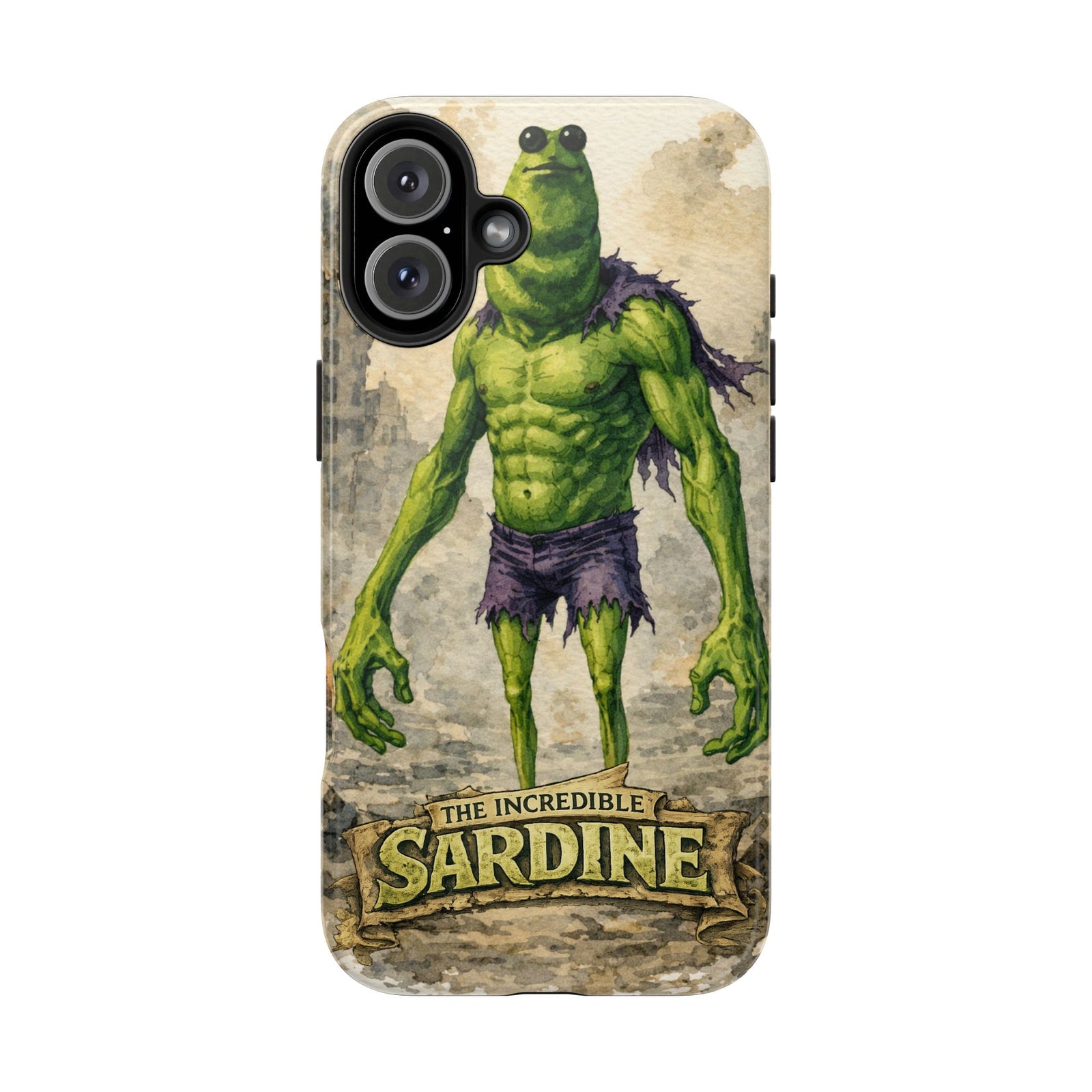 The Incredible Sardine Phone Case — A Muscular Take on a Marcus the Worm