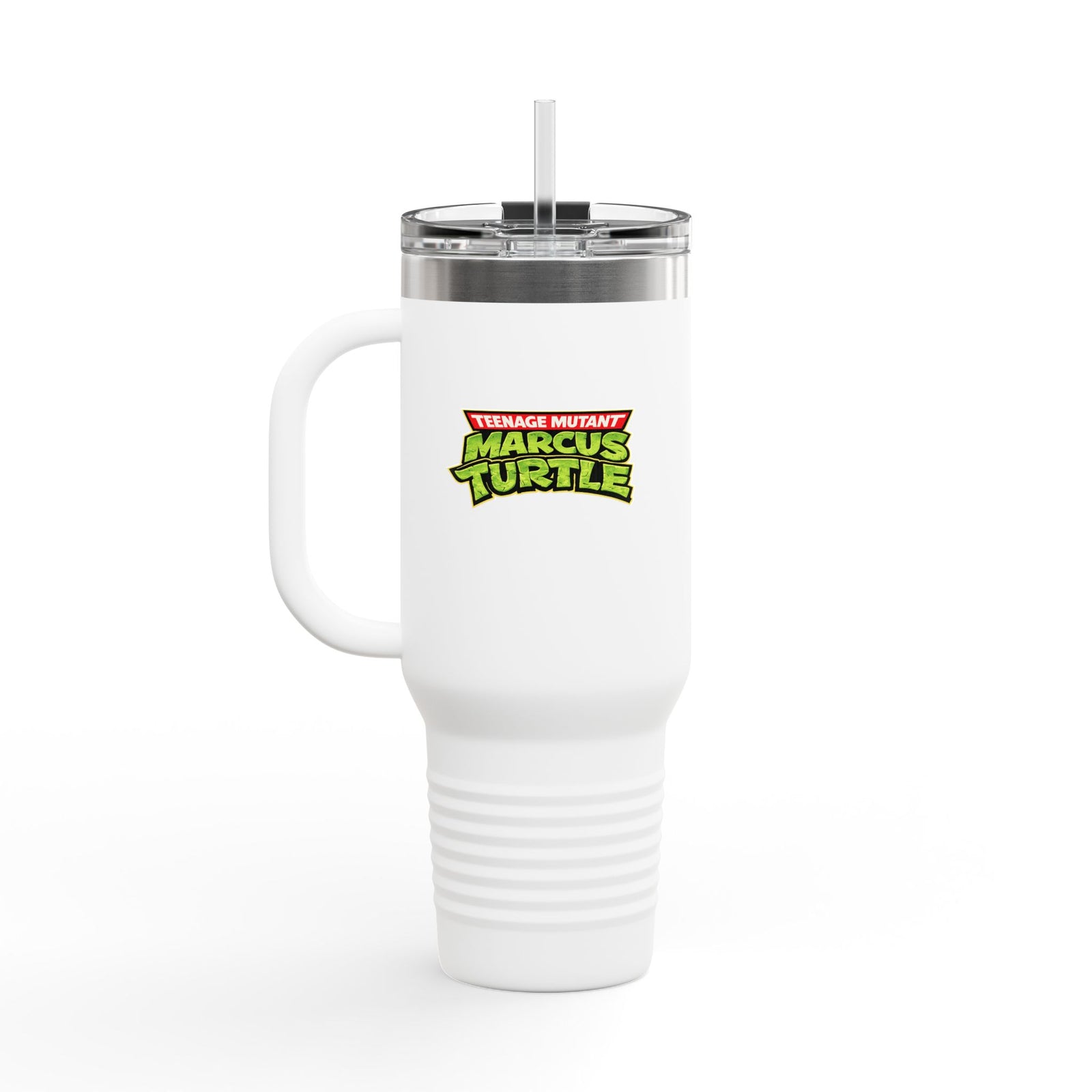 40oz Insulated Travel Mug - Marcus the Worm as Teenage Mutant Marcus Turtle