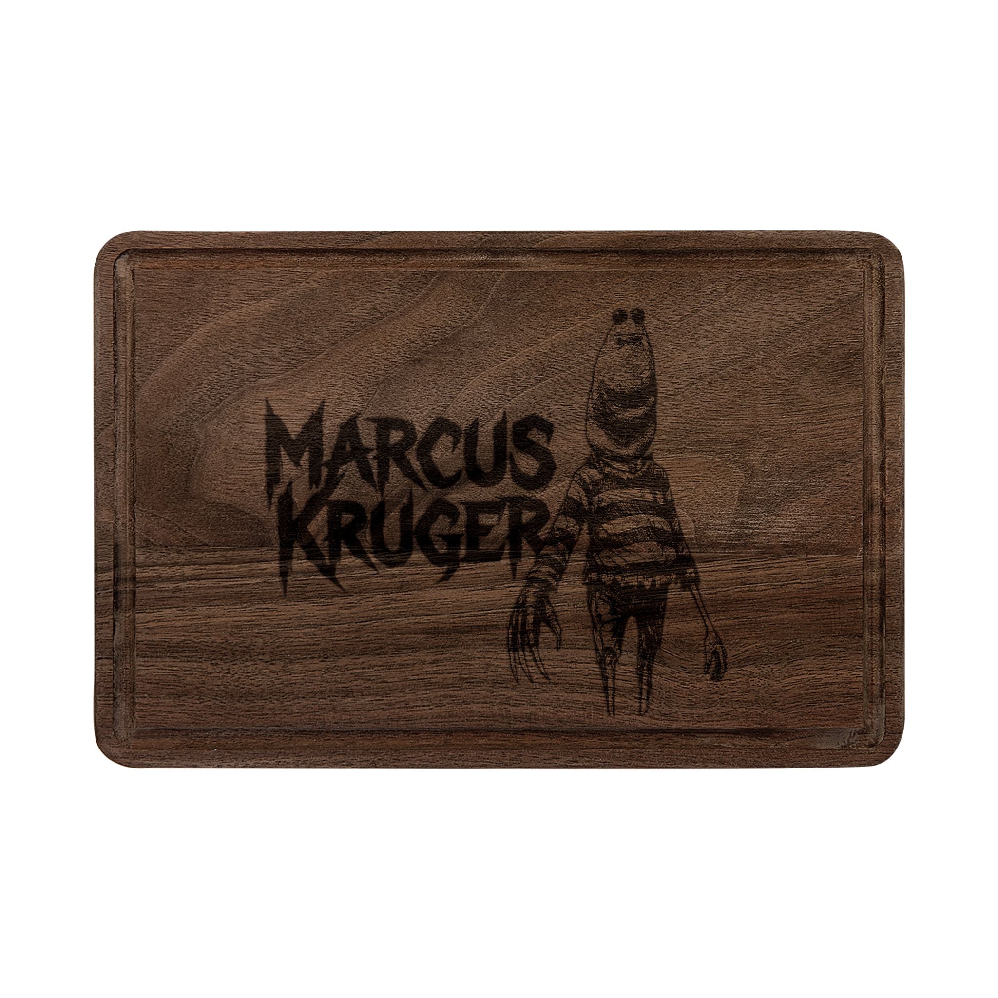 Marcus the Worm as Marcus Kruger - The Scariest Engraved Wooden Cutting Board