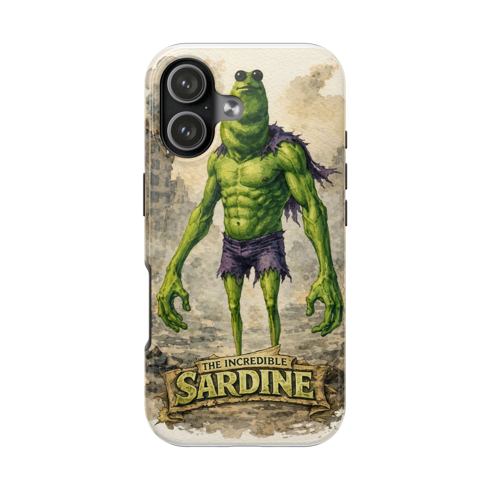 The Incredible Sardine Phone Case — A Muscular Take on a Marcus the Worm
