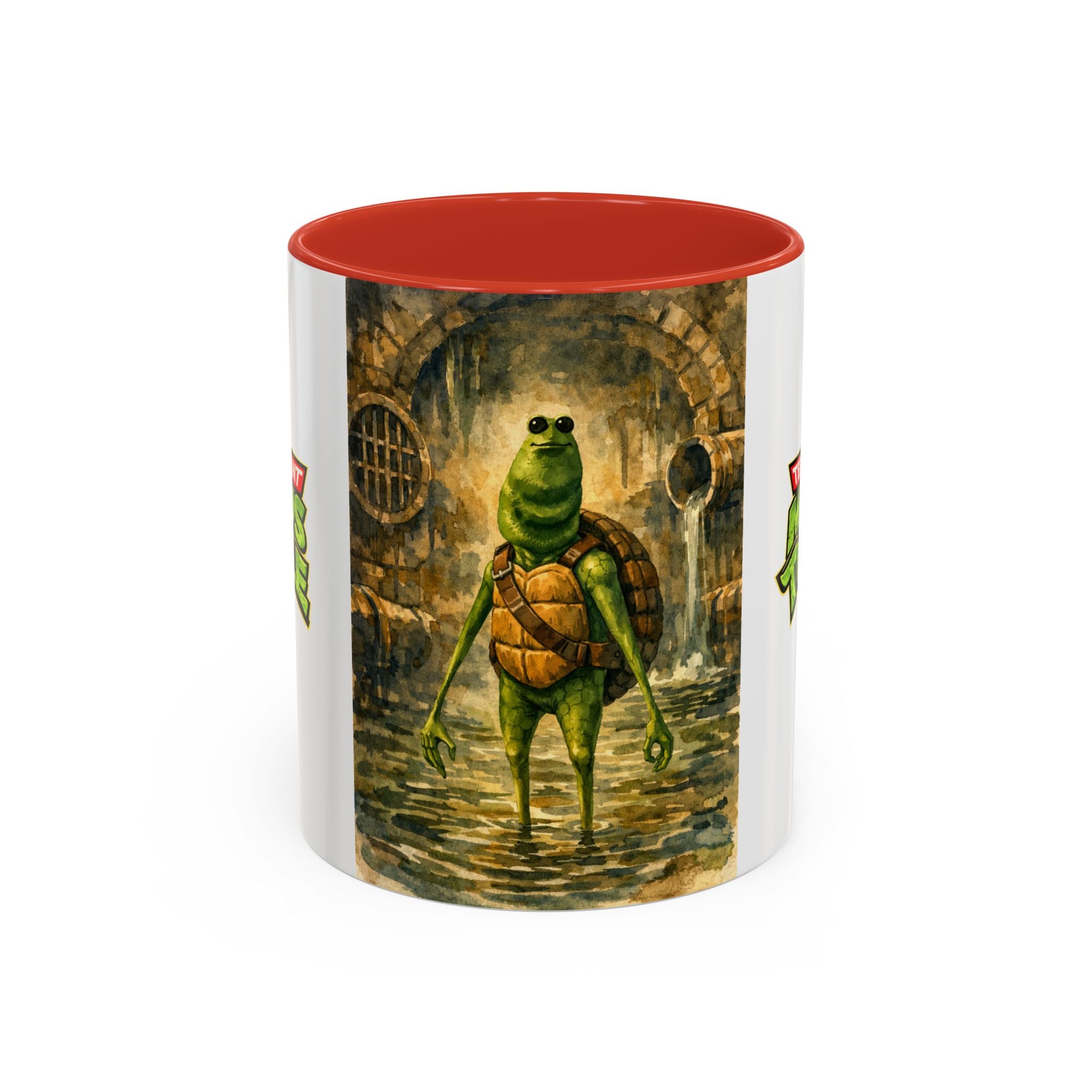 Teenage Mutant Marcus Turtle Accent Coffee Mug - A Marcus the Worm Retro Turtle (11/15oz)