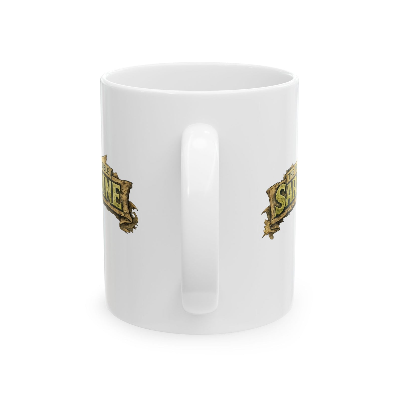 Marcus the Worm in Super Hero Form as The Incredible Sardine - Ceramic Mug, (11oz, 15oz)