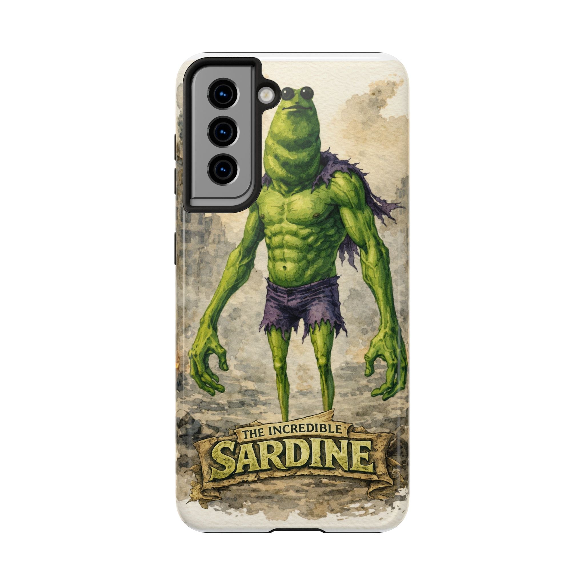 The Incredible Sardine Phone Case — A Muscular Take on a Marcus the Worm