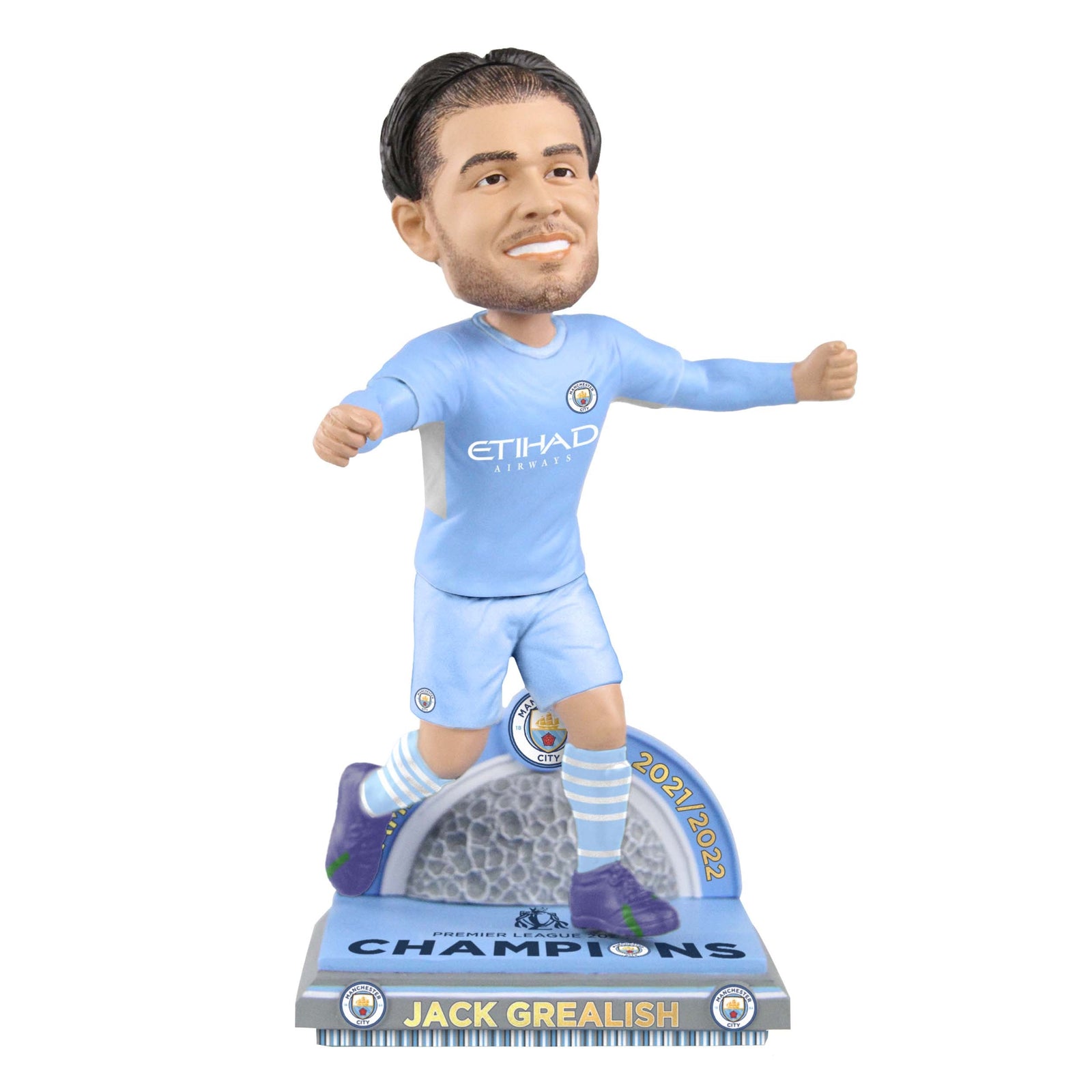 Jack Grealish Manchester City FC 2022 Premier League Champions Soccer Bobblehead