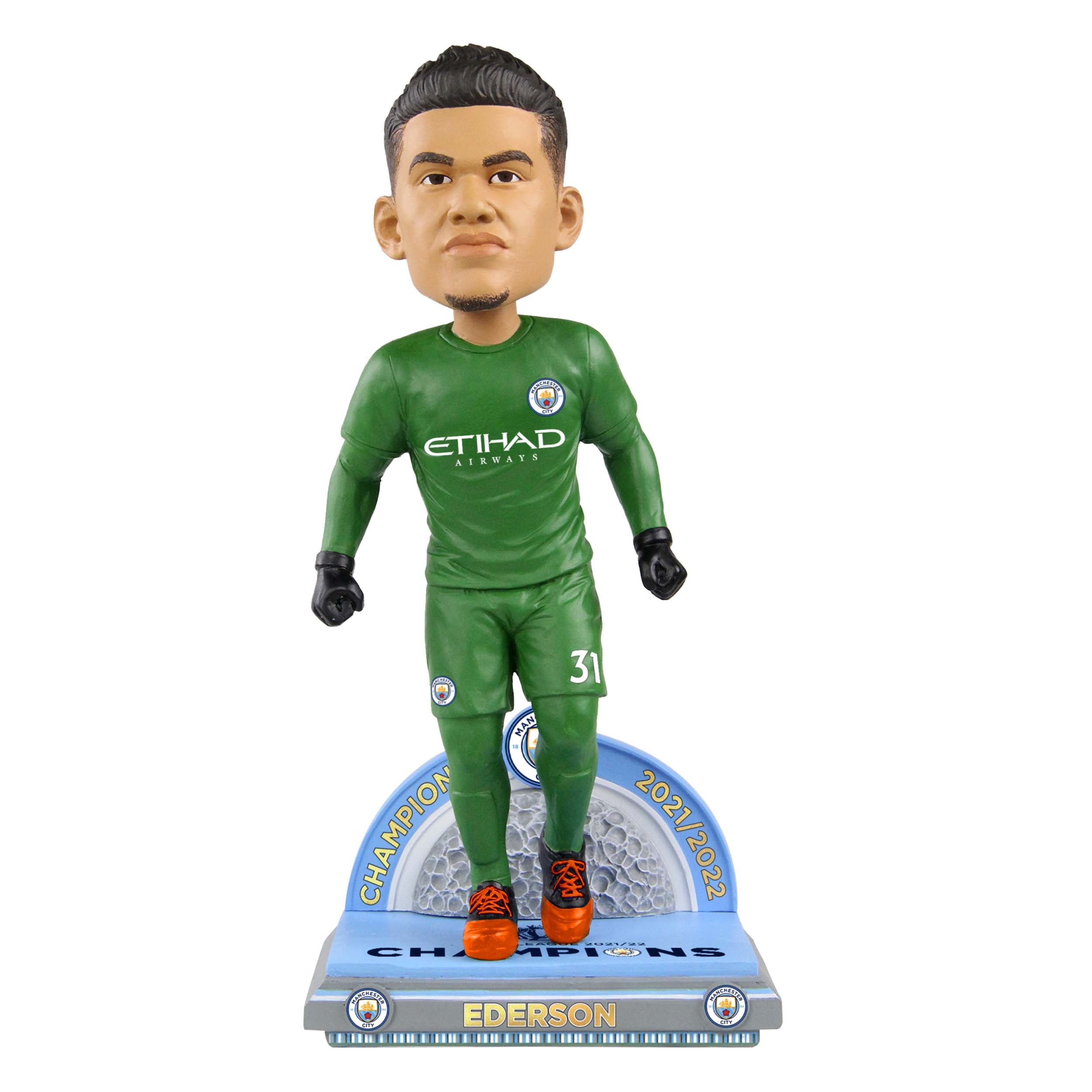 Ederson Santana De Moraes Manchester City FC 2022 Premier League Bobblehead