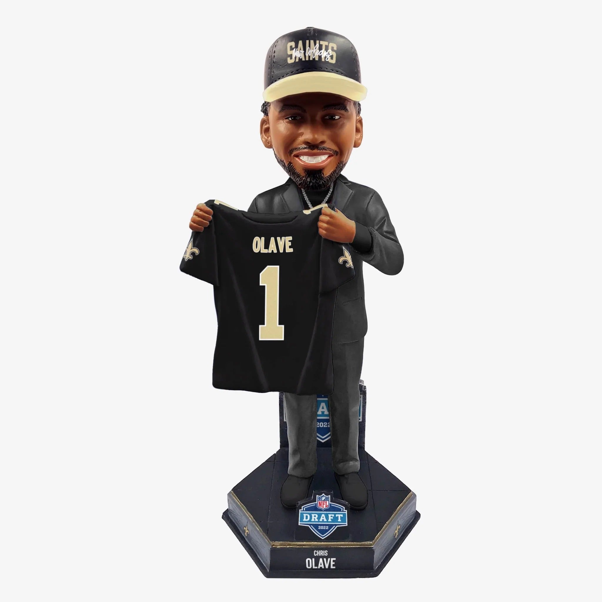 Chris Olave New Orleans Saints 2022 Draft Pick No. 11 NFL Bobblehead