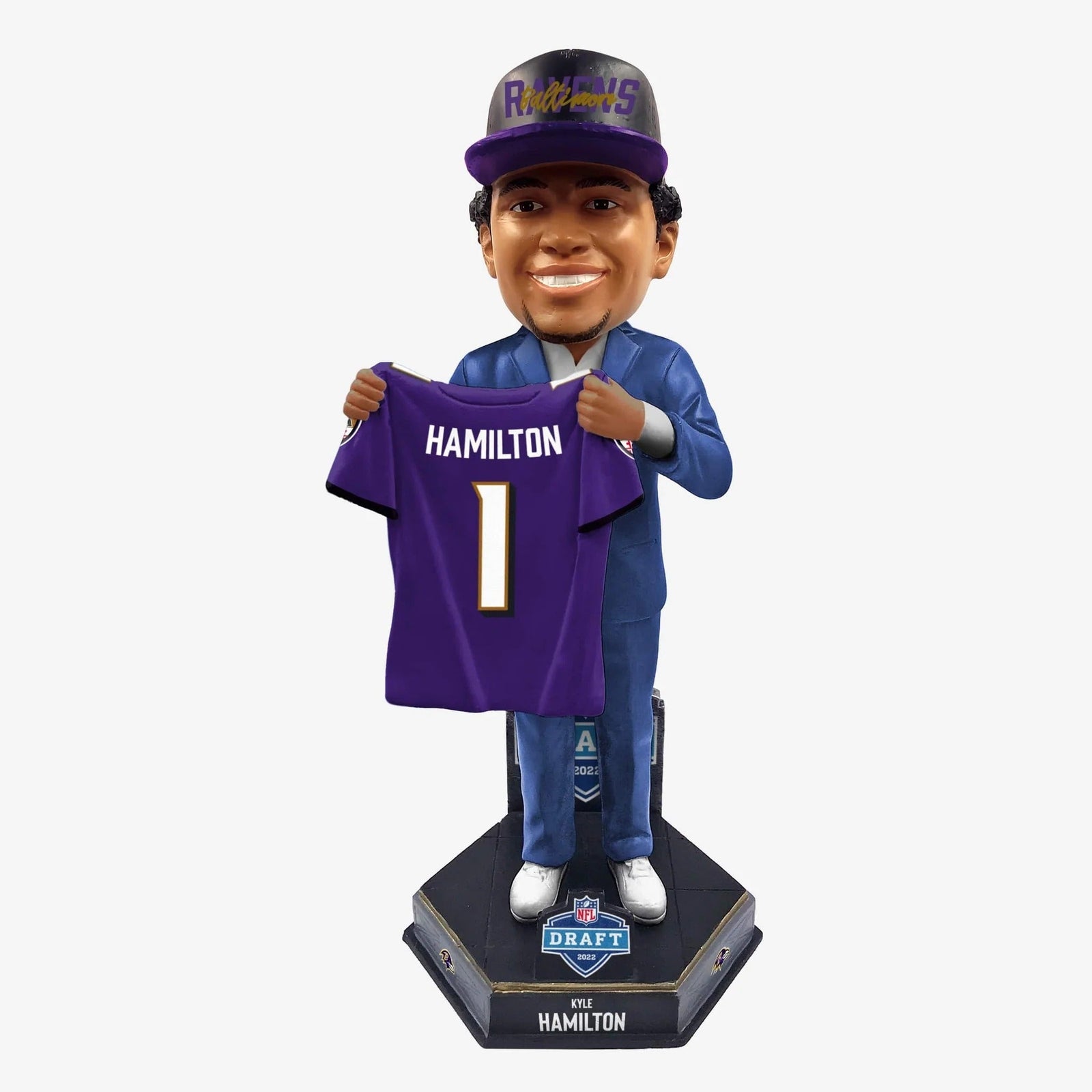Kyle Hamilton Baltimore Ravens 2022 Draft Pick No. 14 NFL Bobblehead