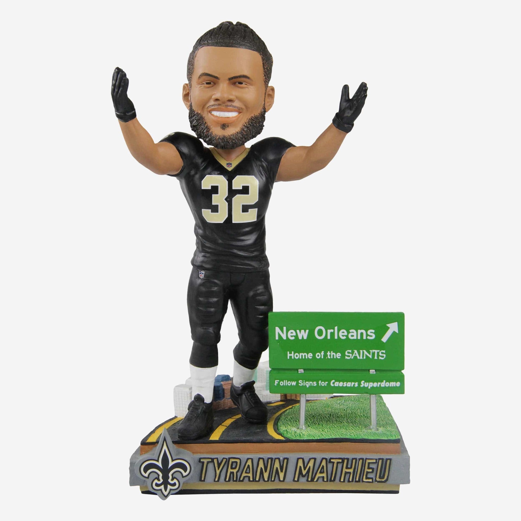 Tyrann Mathieu New Orleans Saints Next Stop NFL Bobblehead