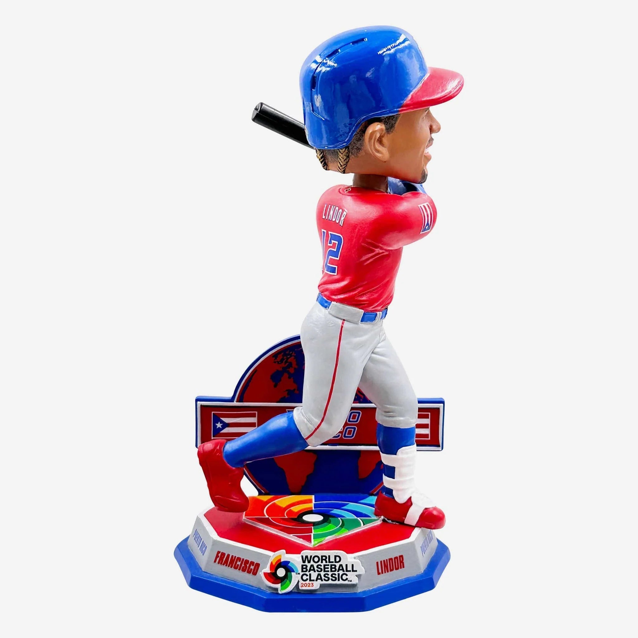 Francisco Lindor Puerto Rico 2023 Wbc Alternate Uniform Player Bobblehead