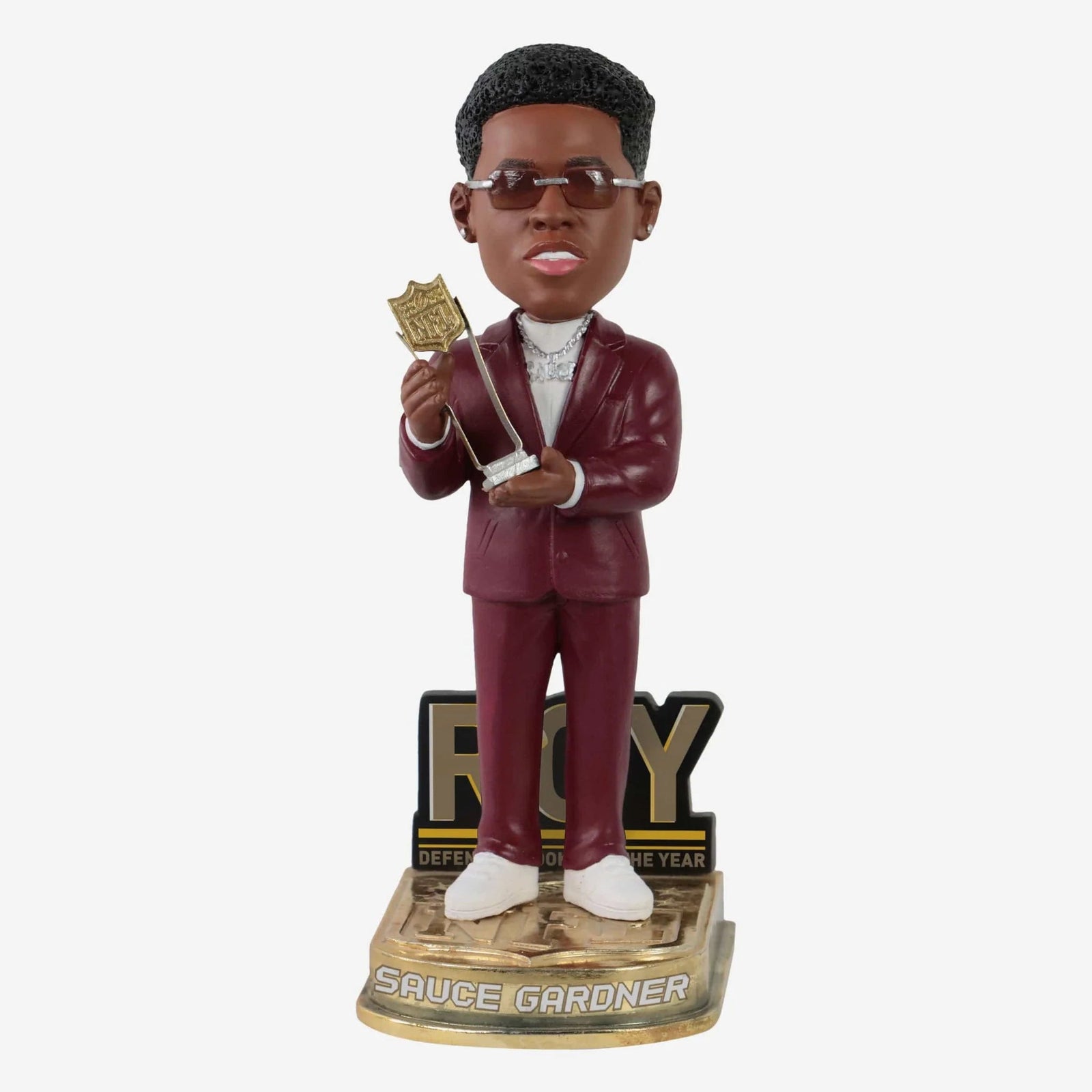 Sauce Gardner New York Jets 2022 Defensive Rookie Of The Year NFL Bobblehead