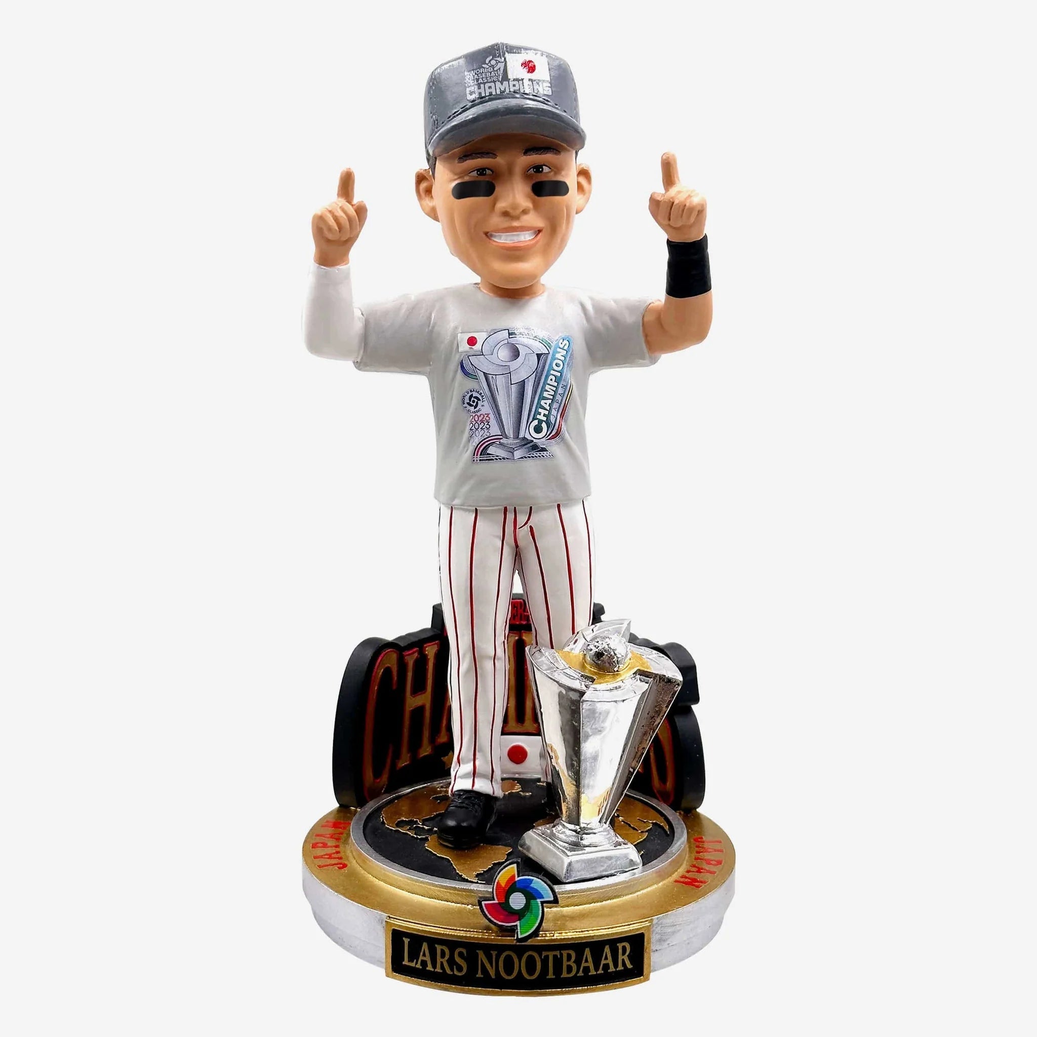 Lars Nootbaar Japan 2023 Wbc Champion Cap & Tee Bobblehead
