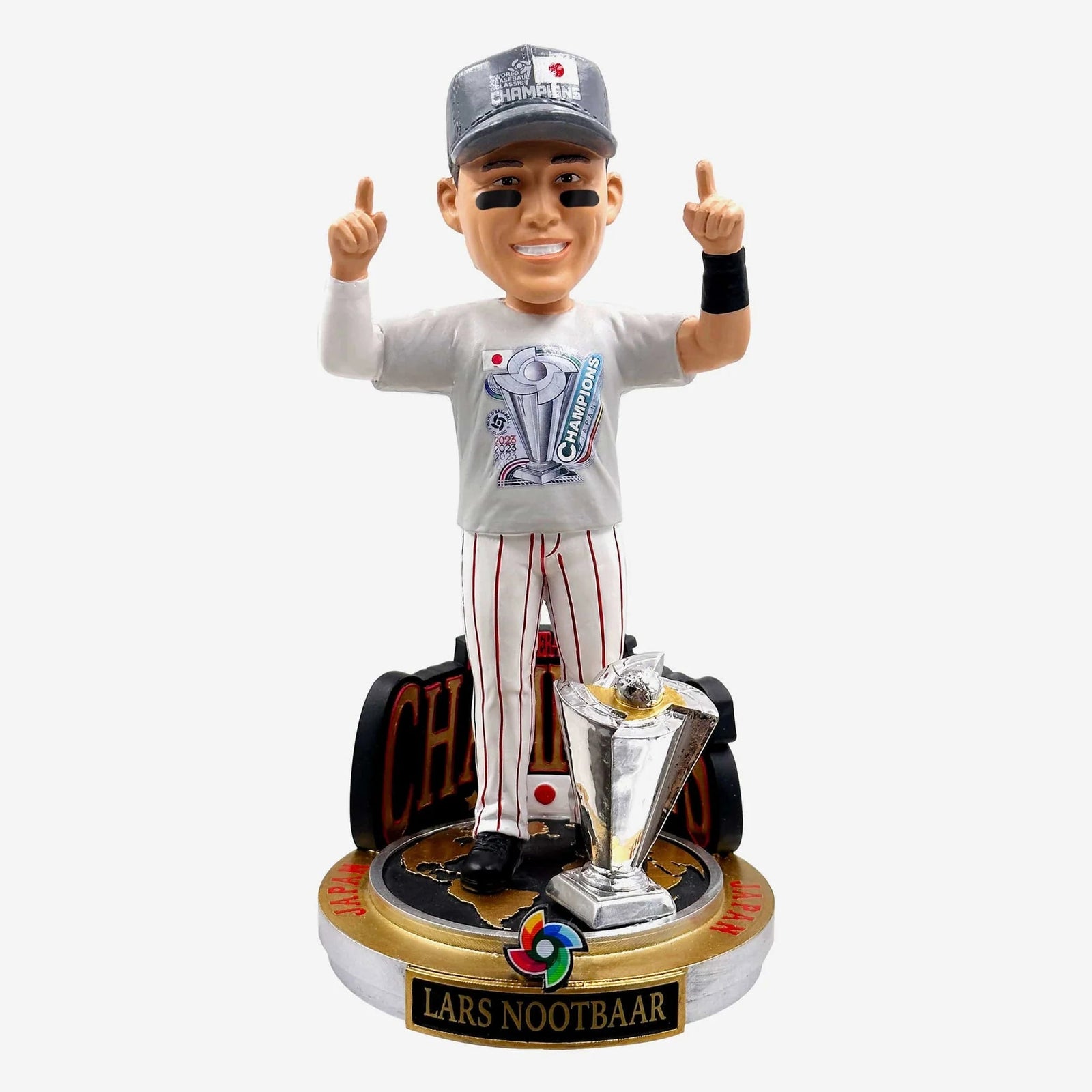 Lars Nootbaar Japan 2023 Wbc Champion Cap & Tee Bobblehead