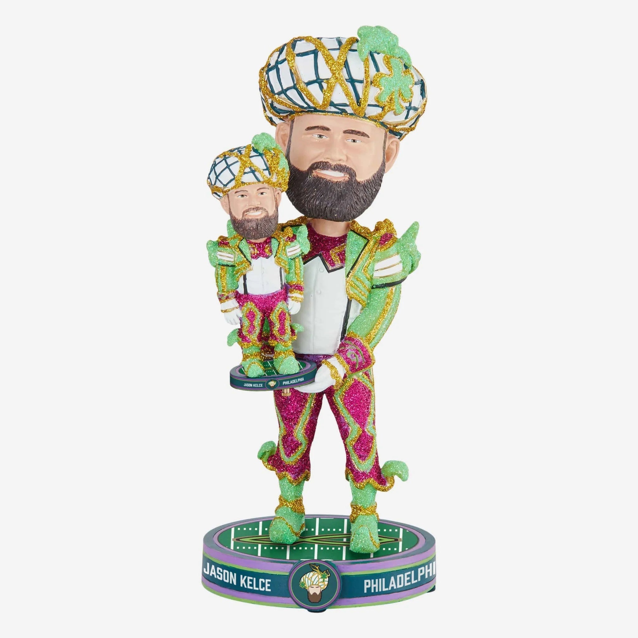Jason Kelce Mummer With Mummer Bobblehead