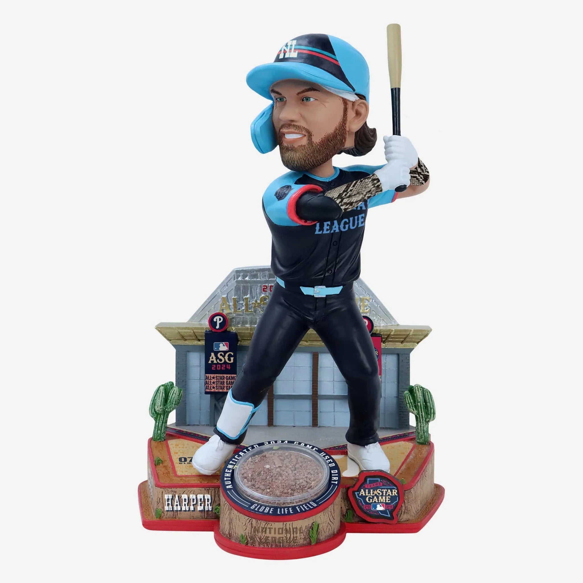 2024 MLB All-Star Game Event Authenticated Dirt Collection Bobbleheads