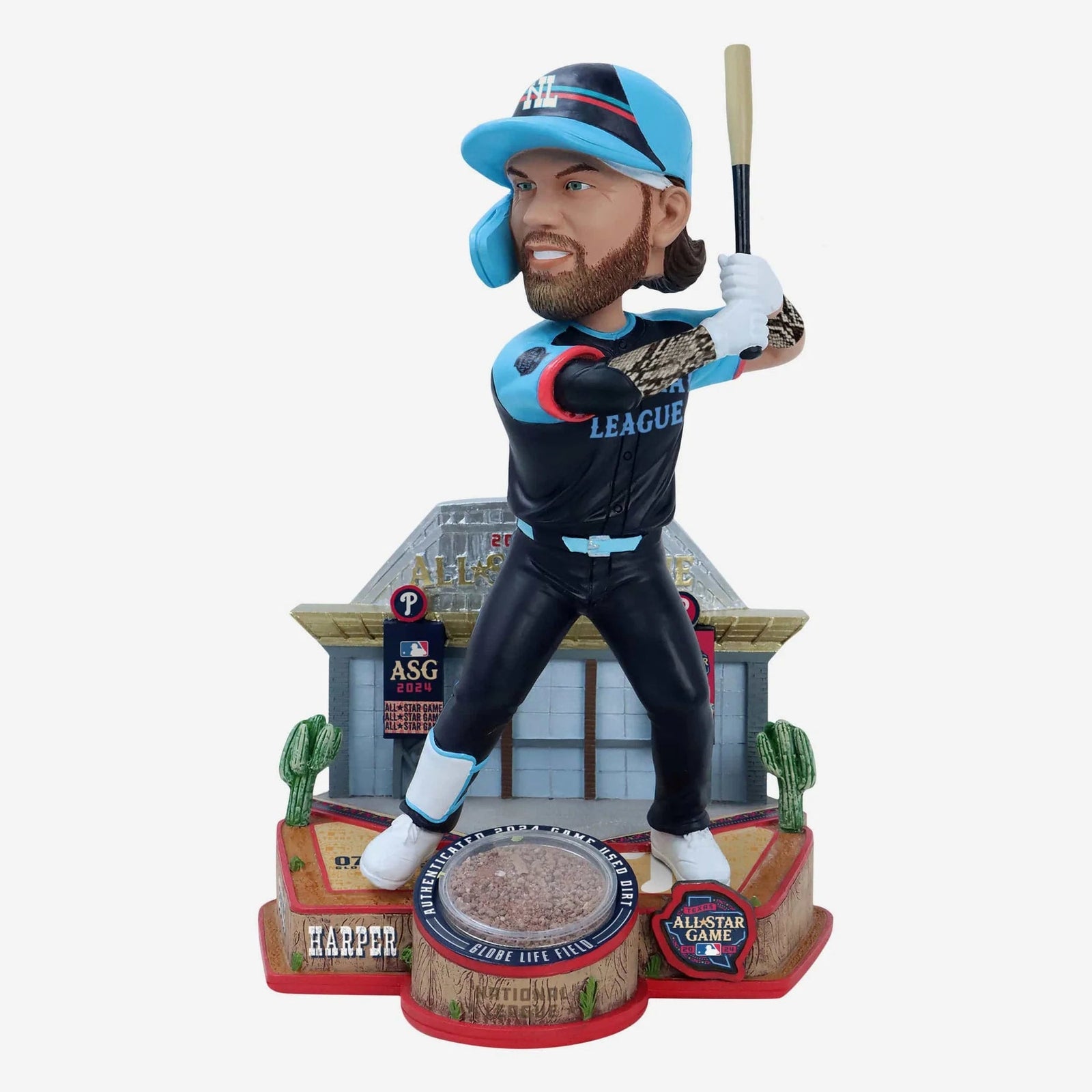 2024 MLB All-Star Game Event Authenticated Dirt Collection Bobbleheads