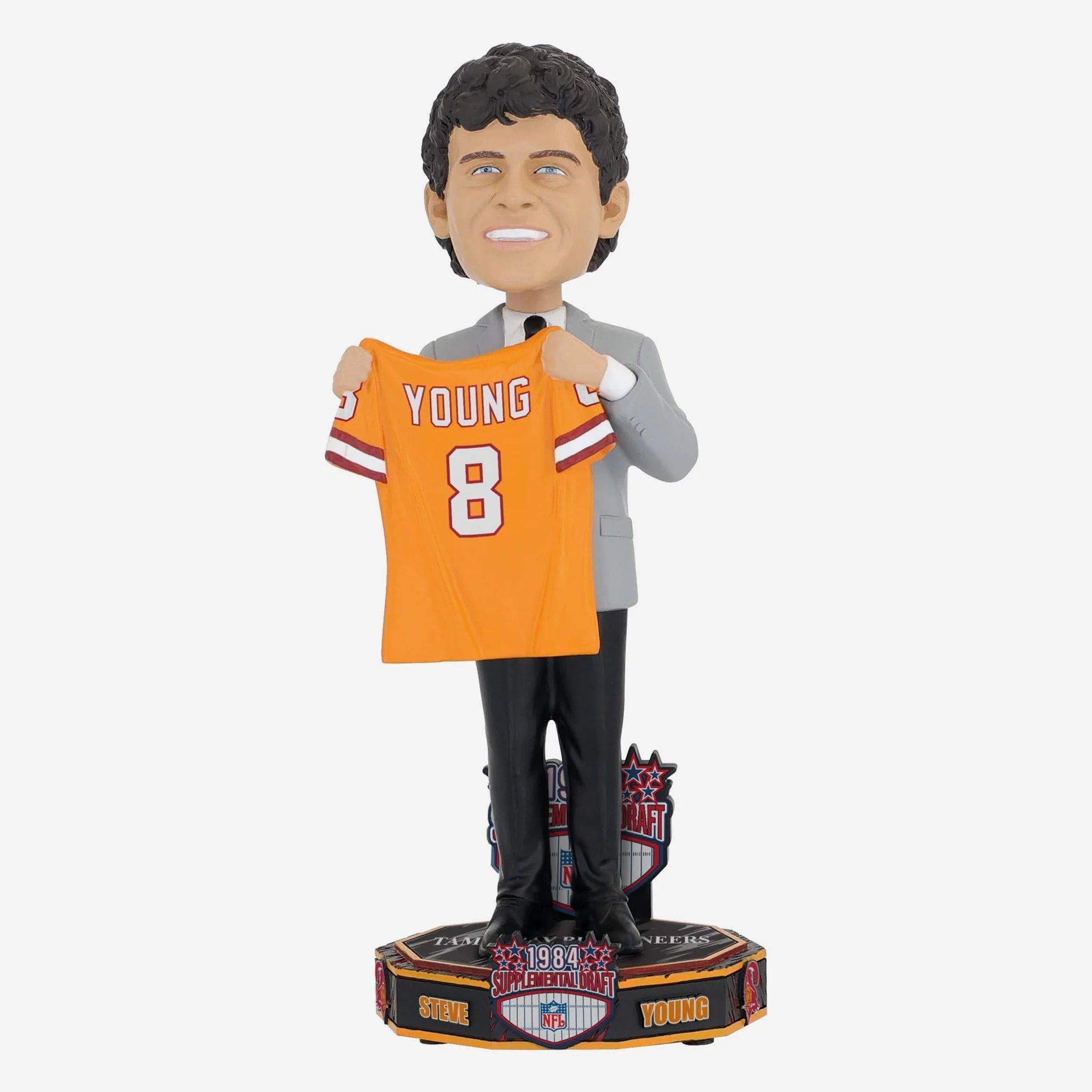 Steve Young Tampa Bay Buccaneers 1984 Draft Pick NFL Bobblehead