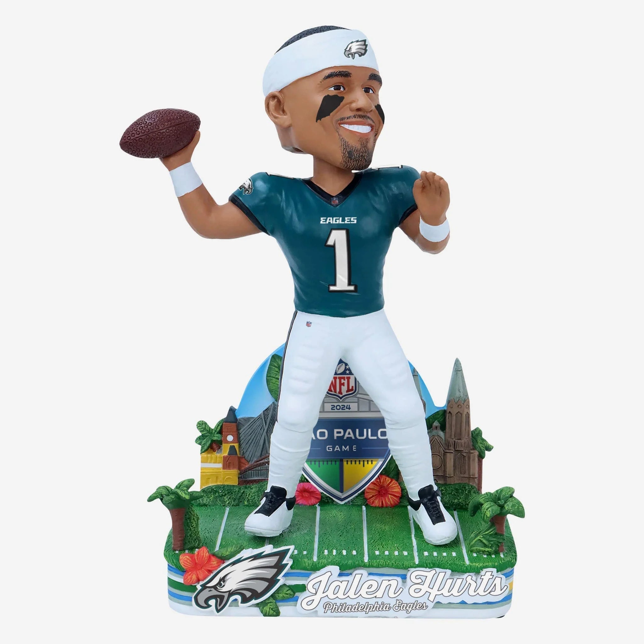 2024 NFL Corinthians Arena Sao Paulo Brazil Opening Game Bobbleheads