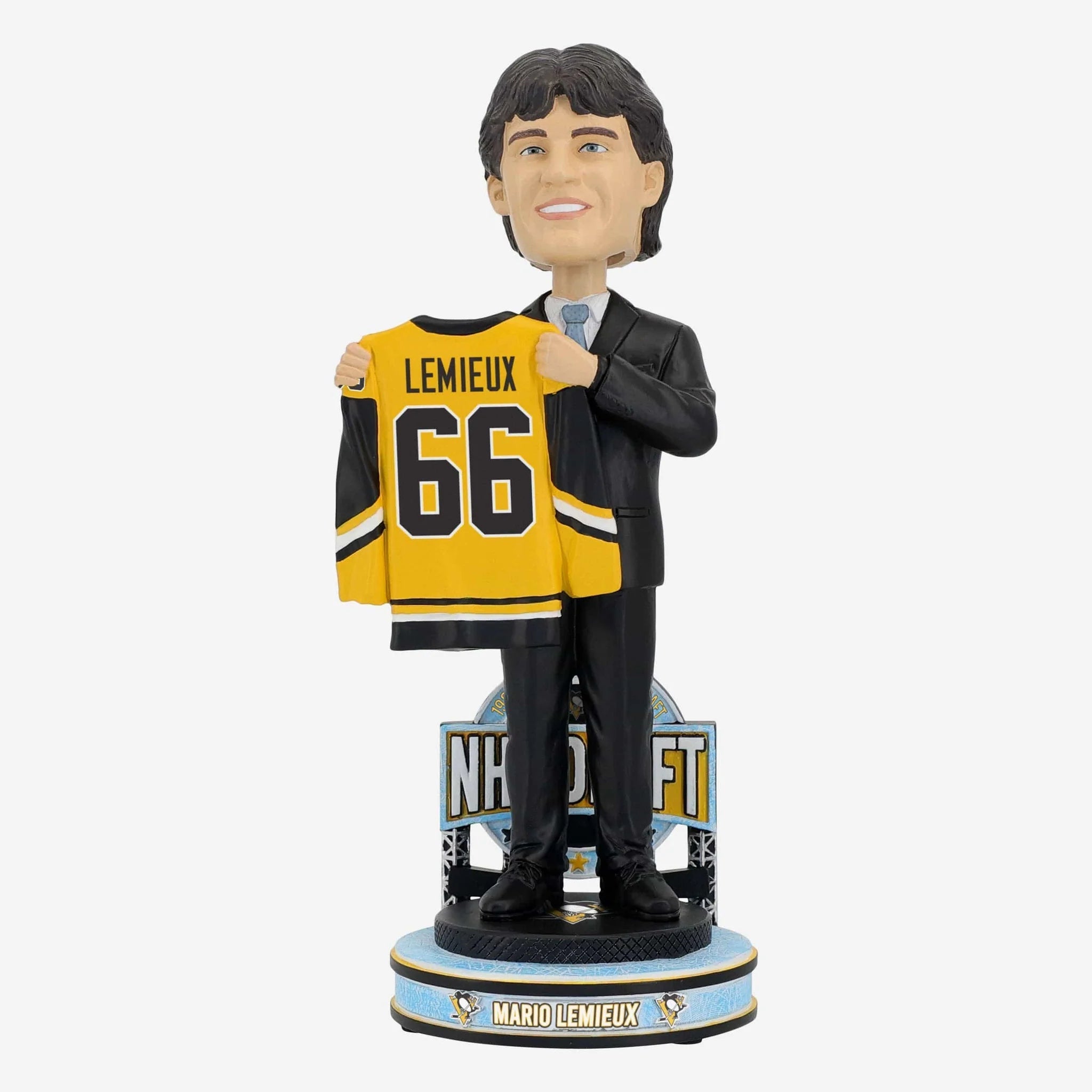 Mario Lemieux Pittsburgh Penguins 1984 NHL Draft Pick #1 Bobblehead