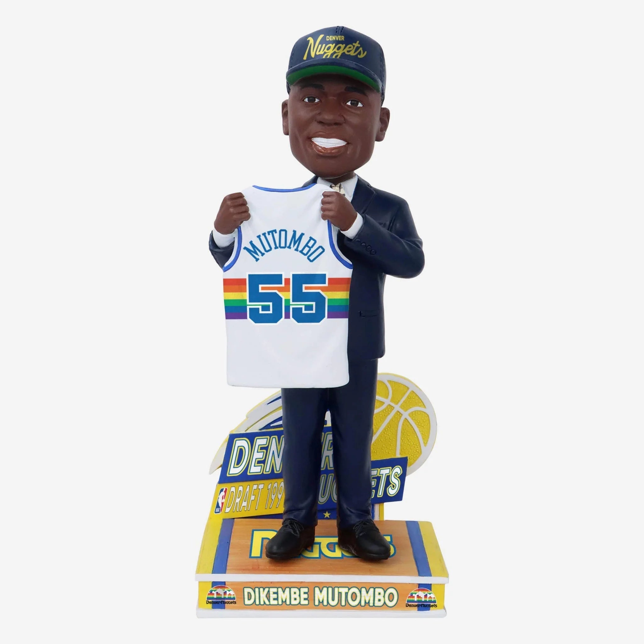 Dikembe Mutombo Denver Nuggets 1991 Draft Pick NBA Bobblehead