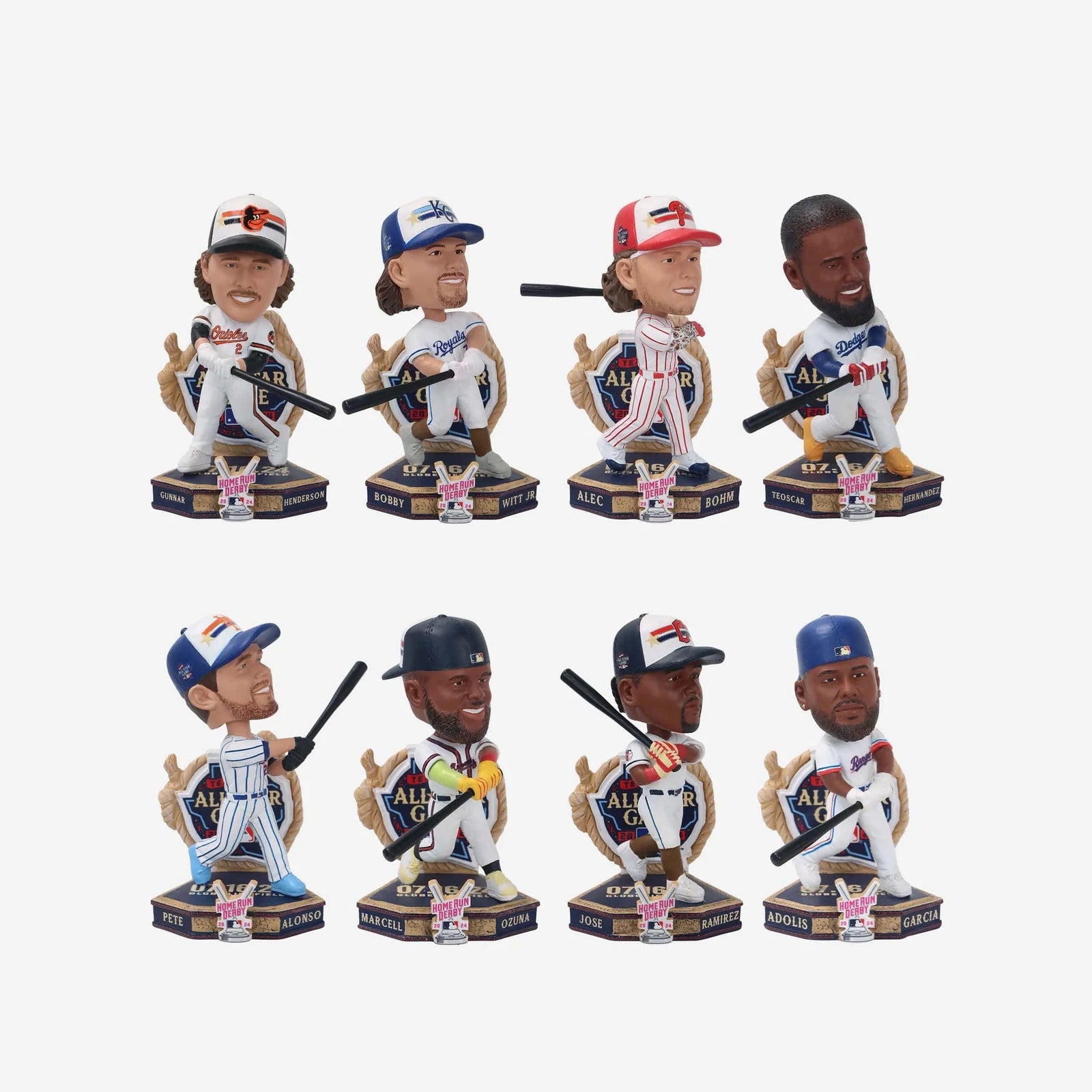 2024 MLB All Star Homerun Derby Mini Bobblehead Boxed Set