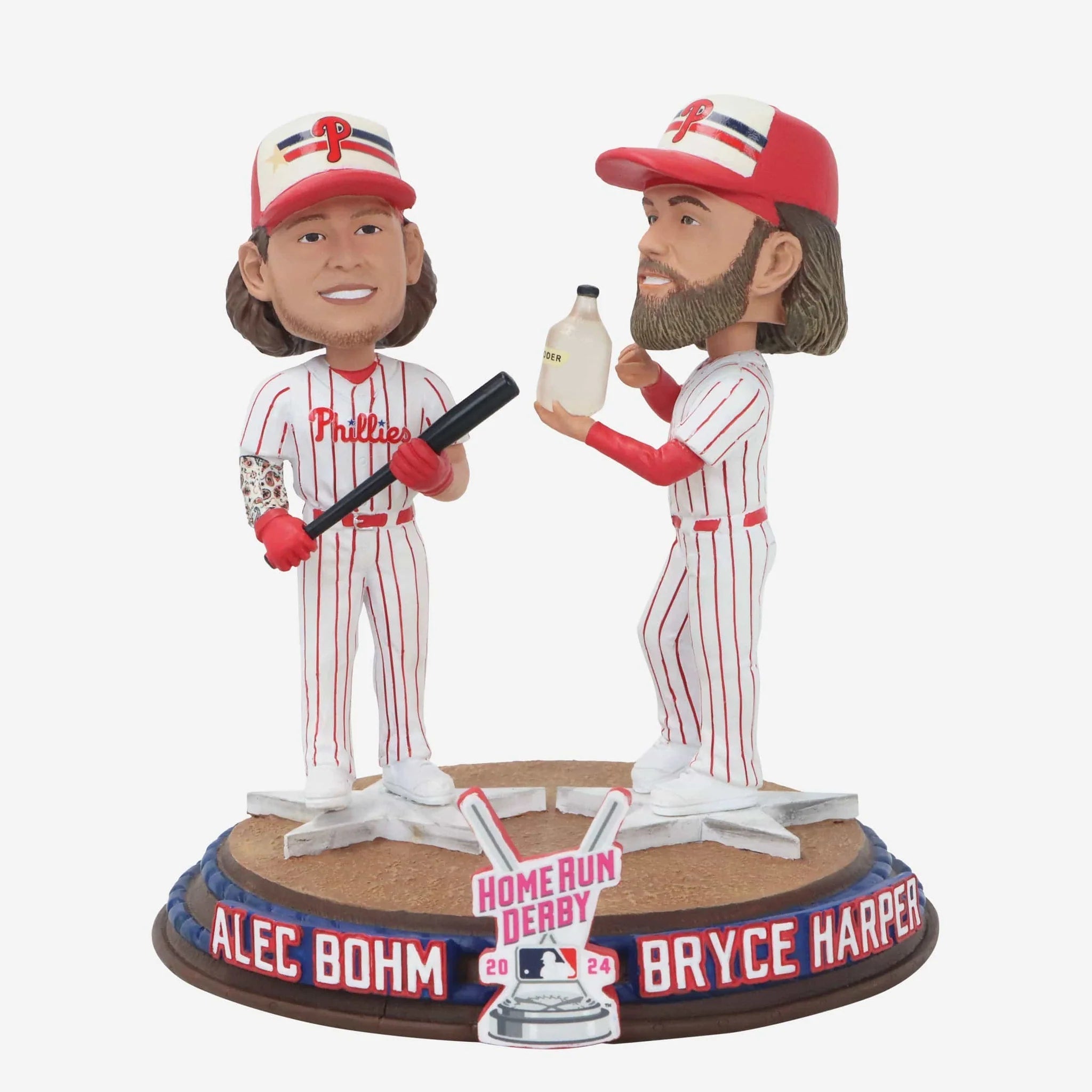 Bohm/Harper Philadelphia Phillies Philly Wooder 2024 All Star Home Run Derby Mini Bobble Scene