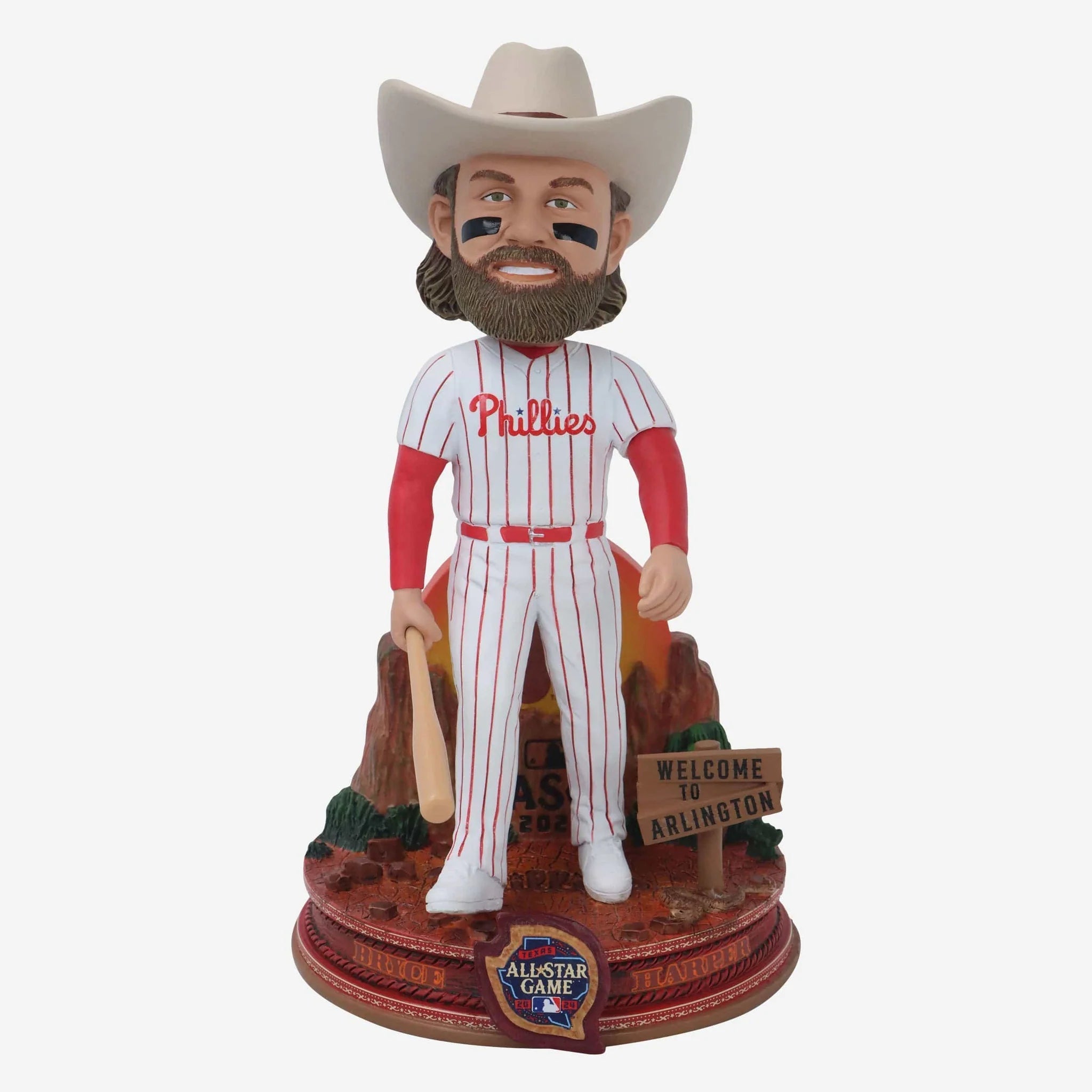 Bryce Harper Philadelphia Phillies 2024 MLB All Star Cowboy Bobblehead