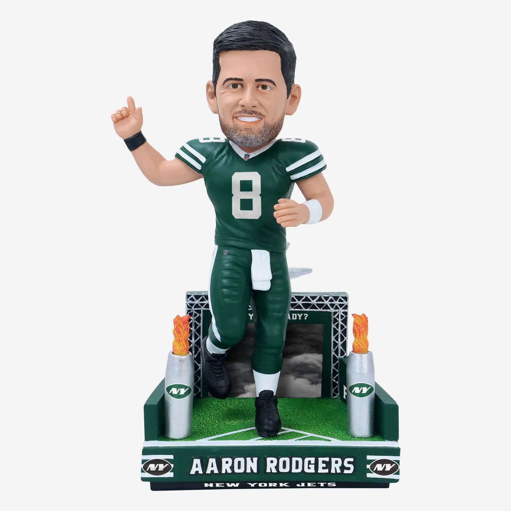 Aaron Rodgers New York Jets 2024 Tunnel Entrance Bobblehead