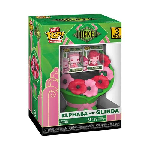 Wicked Valentines Elphaba and Glinda Funko Bitty Pop! Mini-Figure Bouquet