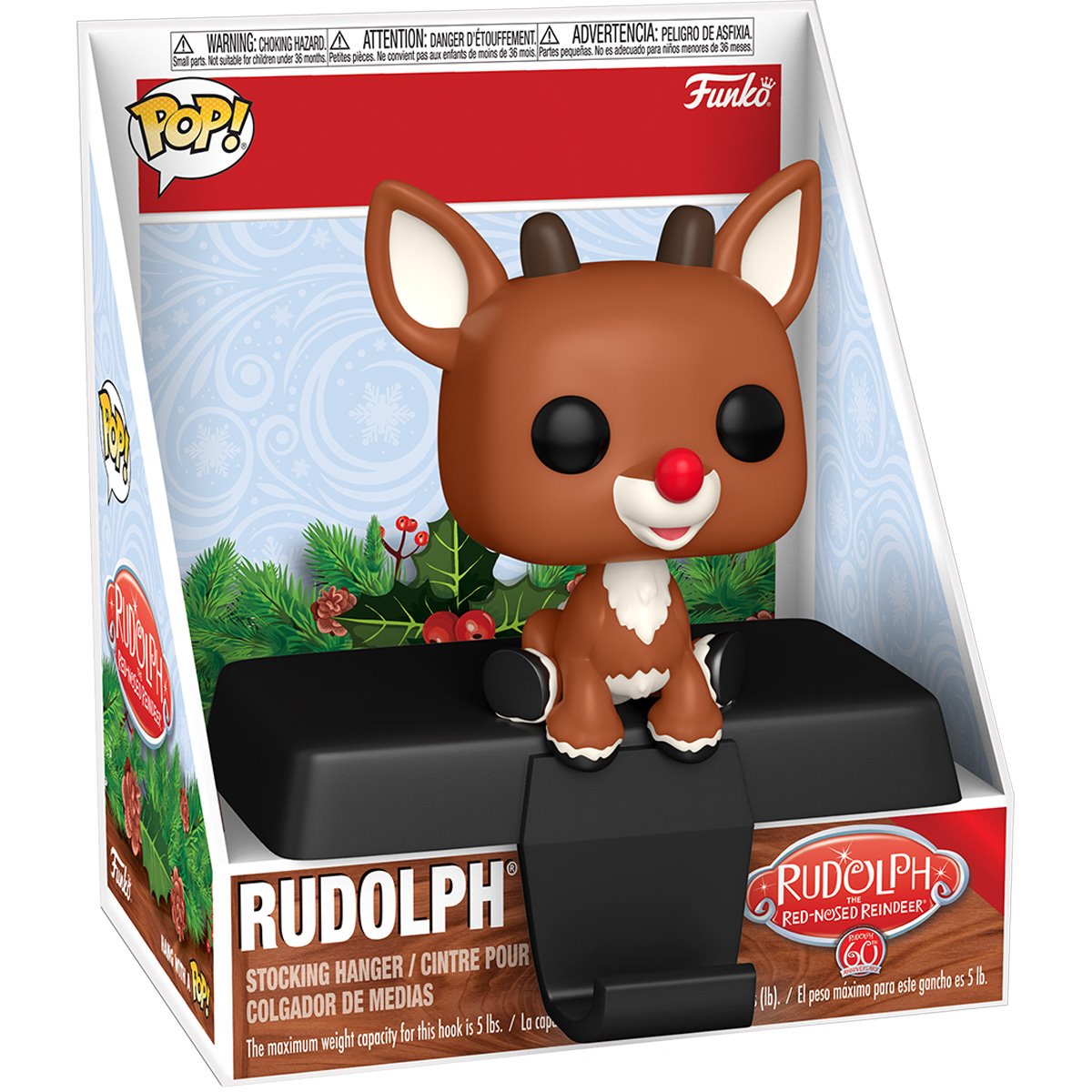 Rudolph the Red-Nosed Reindeer Edge-Sitter Stocking Holder Featuring Rudolph By Funko