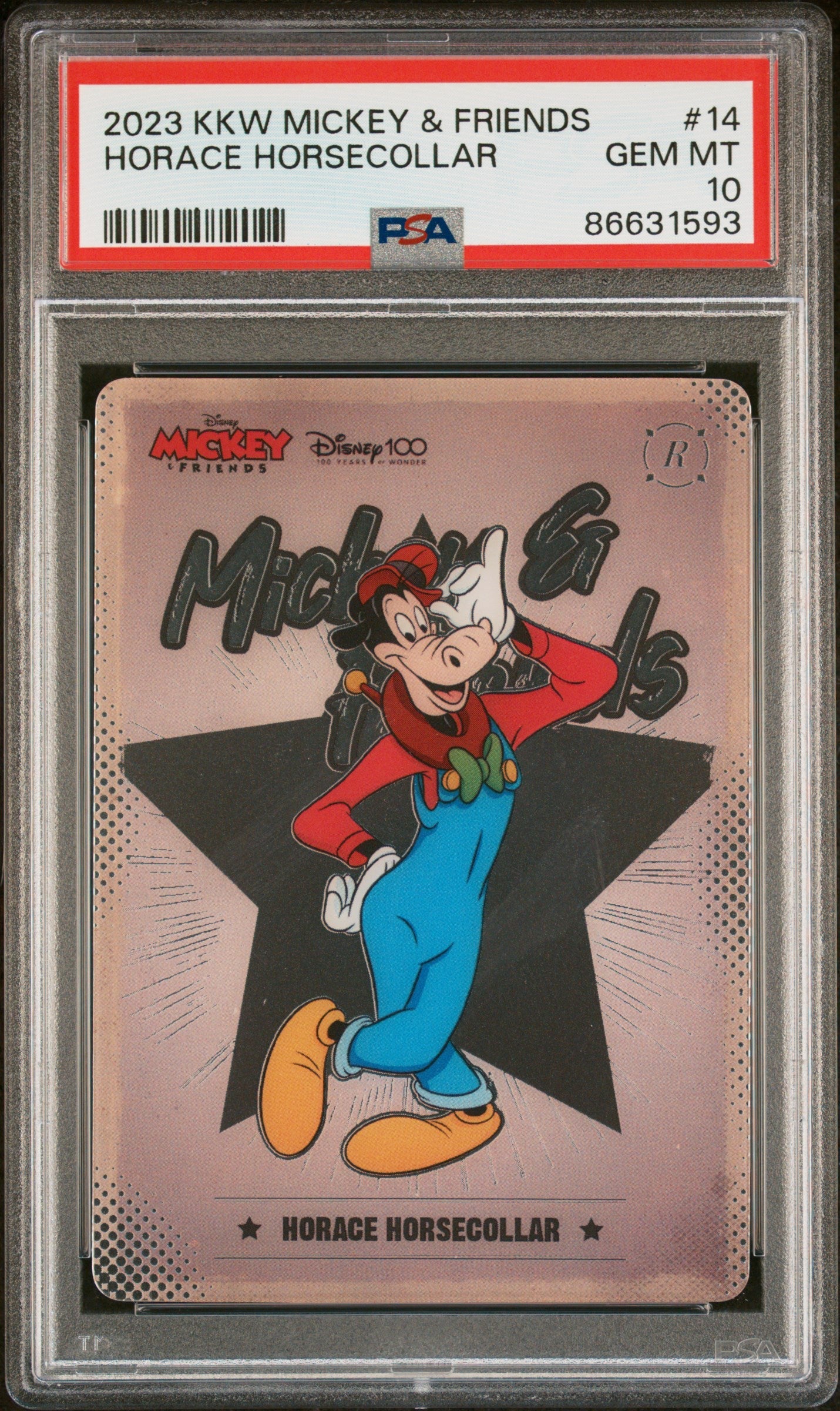 2023 KAKAWOW HOTBOX MICKEY & FRIENDS CHEERFUL TIMES HORACE HORSECOLLAR 14 PSA 10