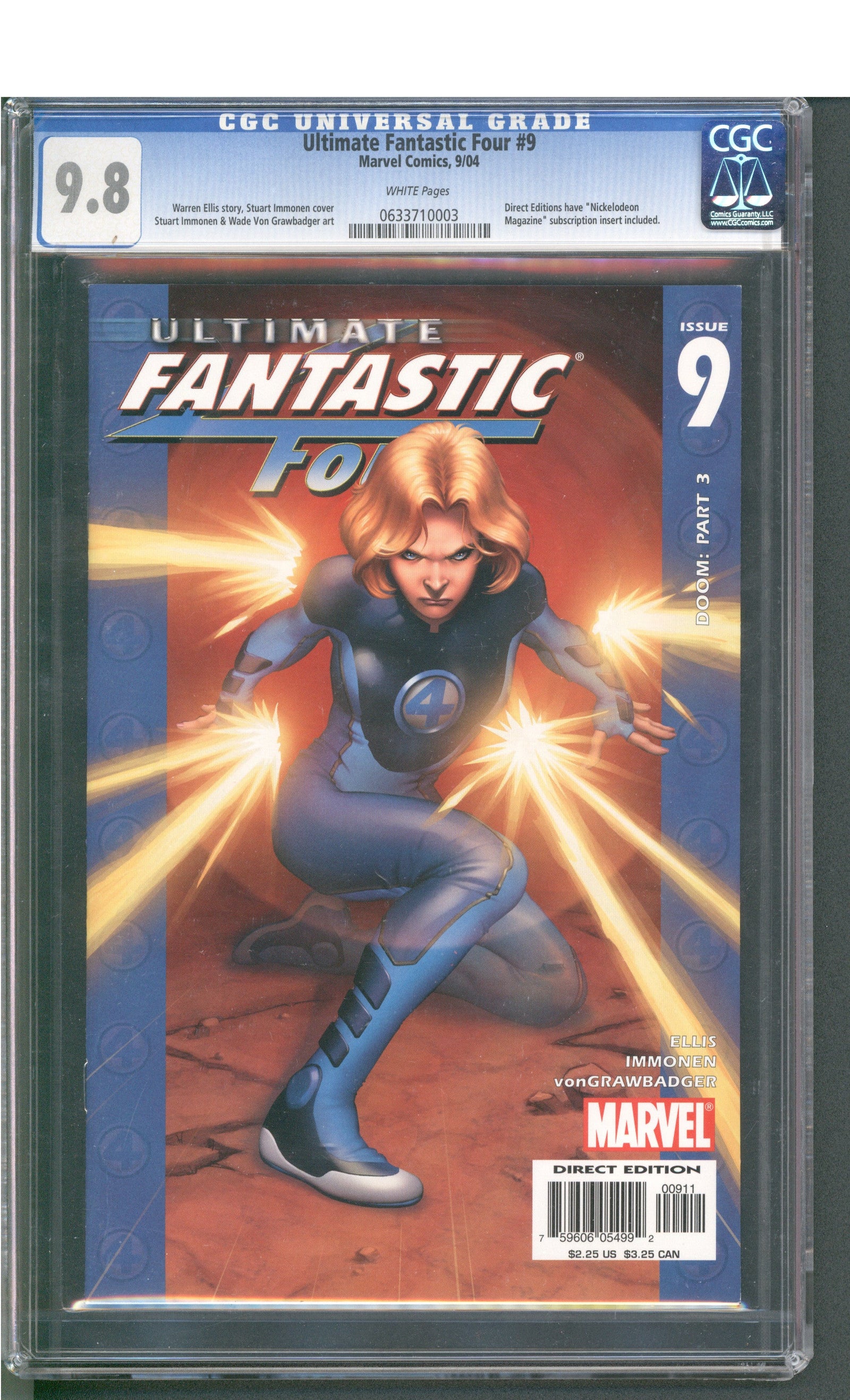 Ultimate Fantastic Four #9 (09/04) Graded CGC 9.8