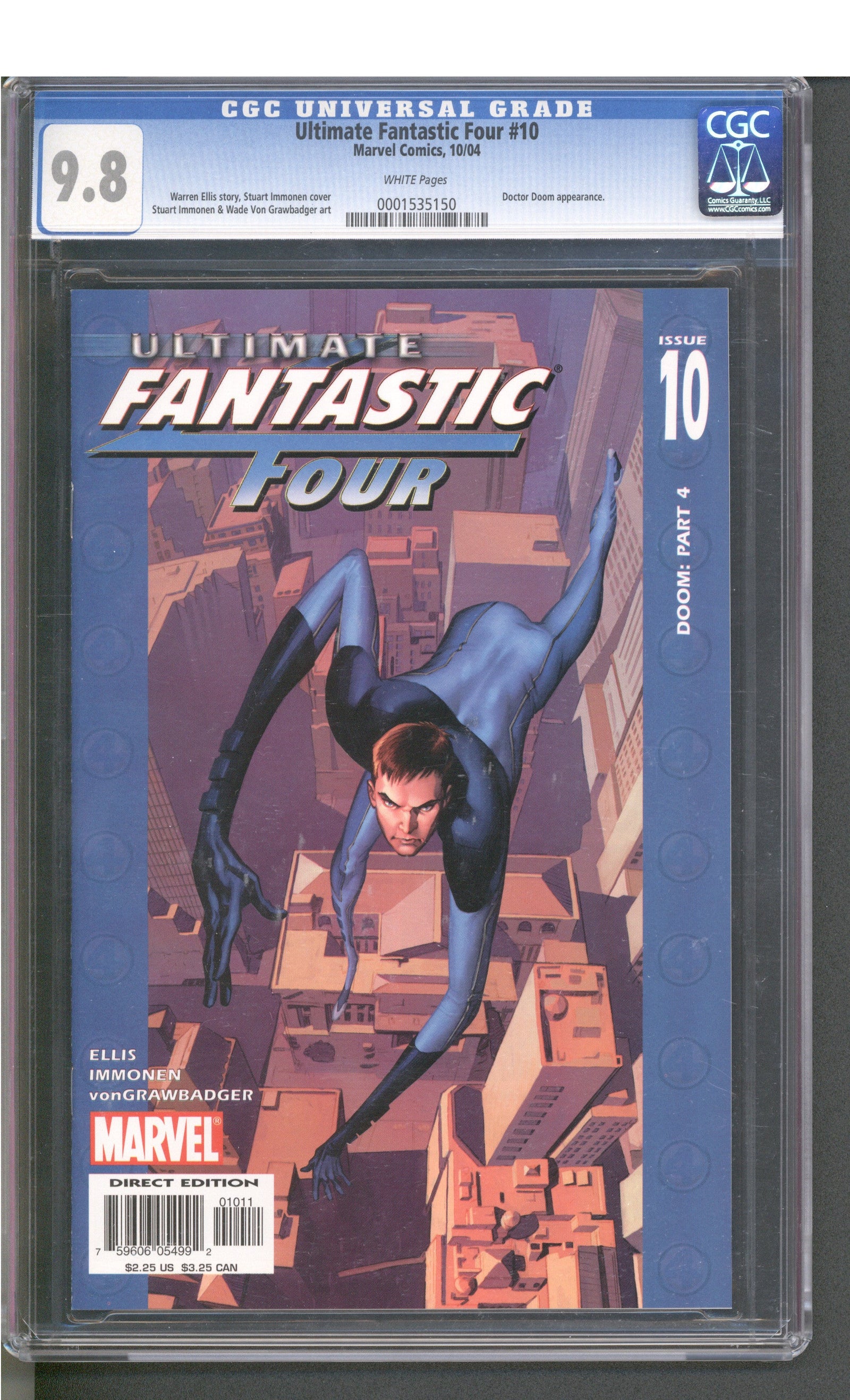 Ultimate Fantastic Four #10 (10/04) Graded CGC 9.8