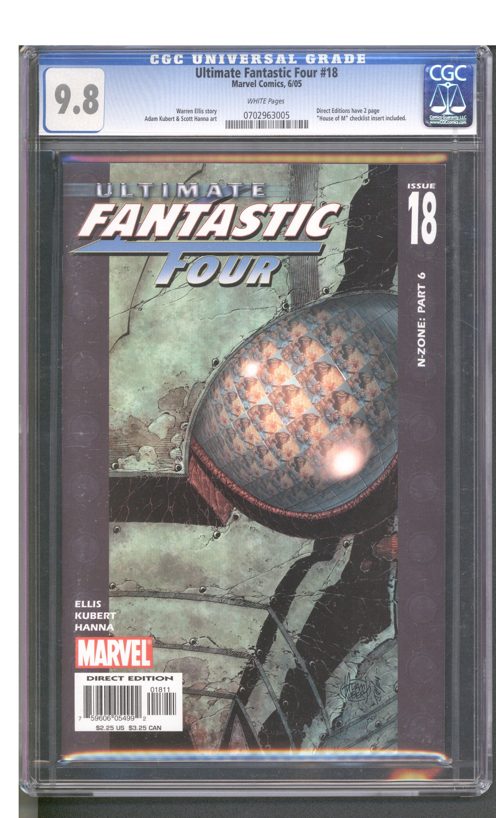 Ultimate Fantastic Four #18 (06/05) Graded CGC 9.8
