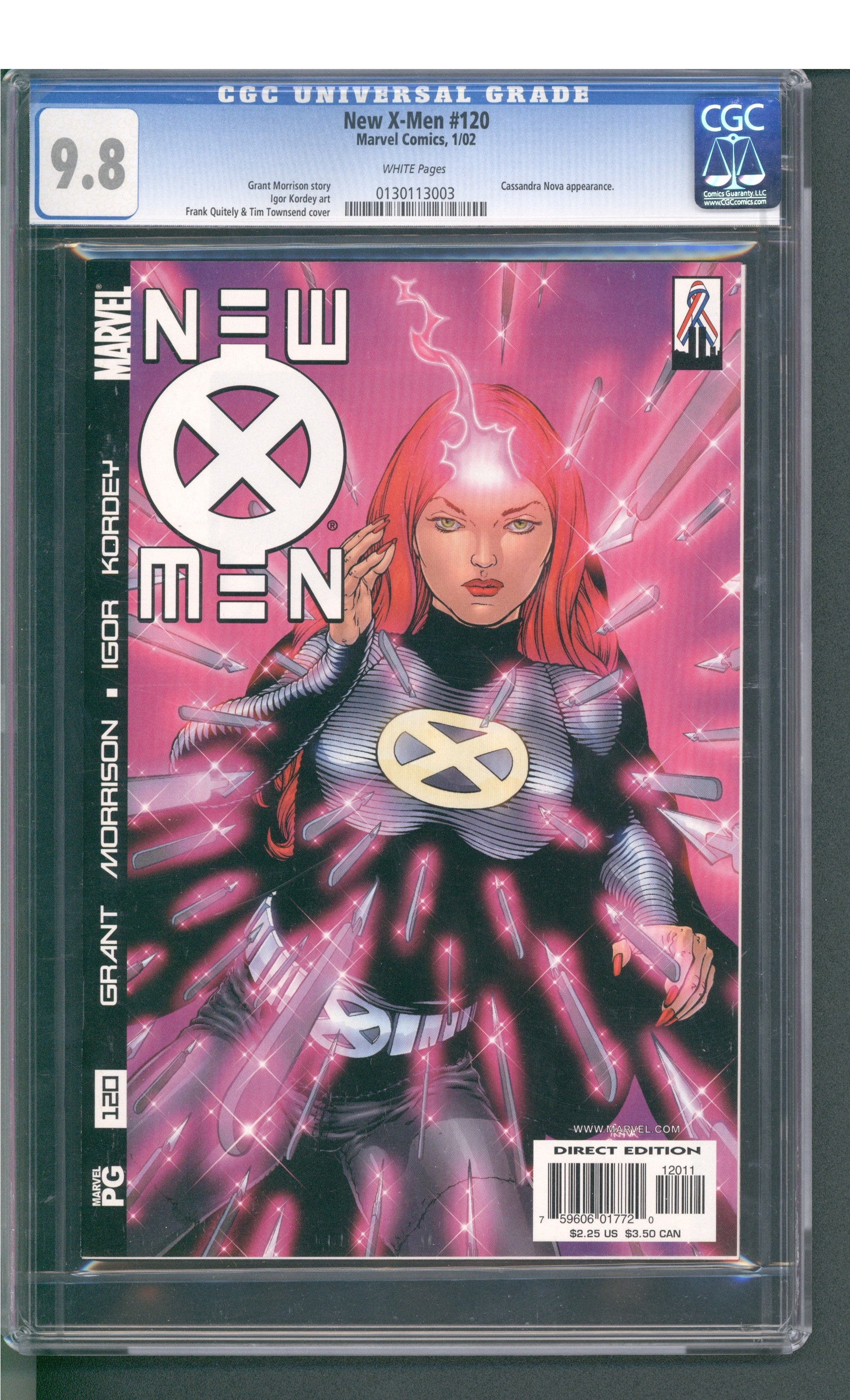 New X-Men #120 (01/02) Graded CGC 9.8