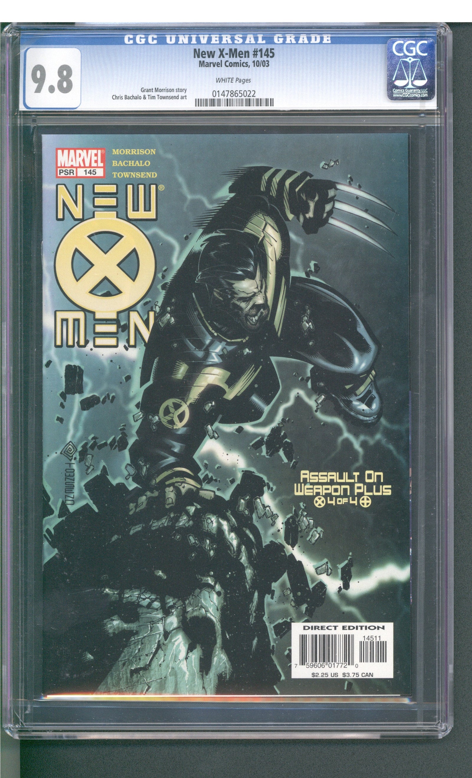 New X-Men #145 (10/03) Graded CGC 9.8