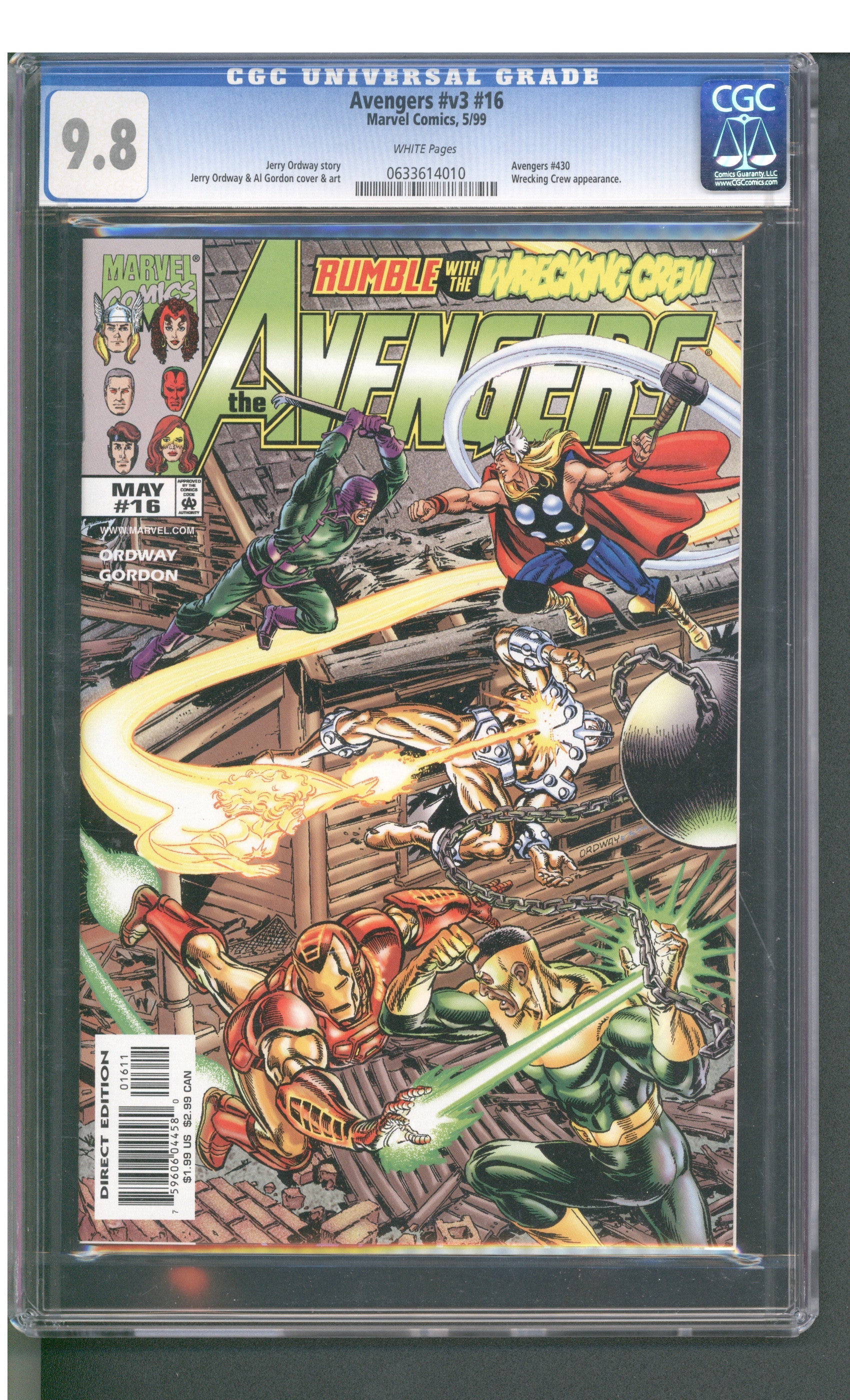 Avengers #v3 #16 (5/99) Graded CGC 9.8