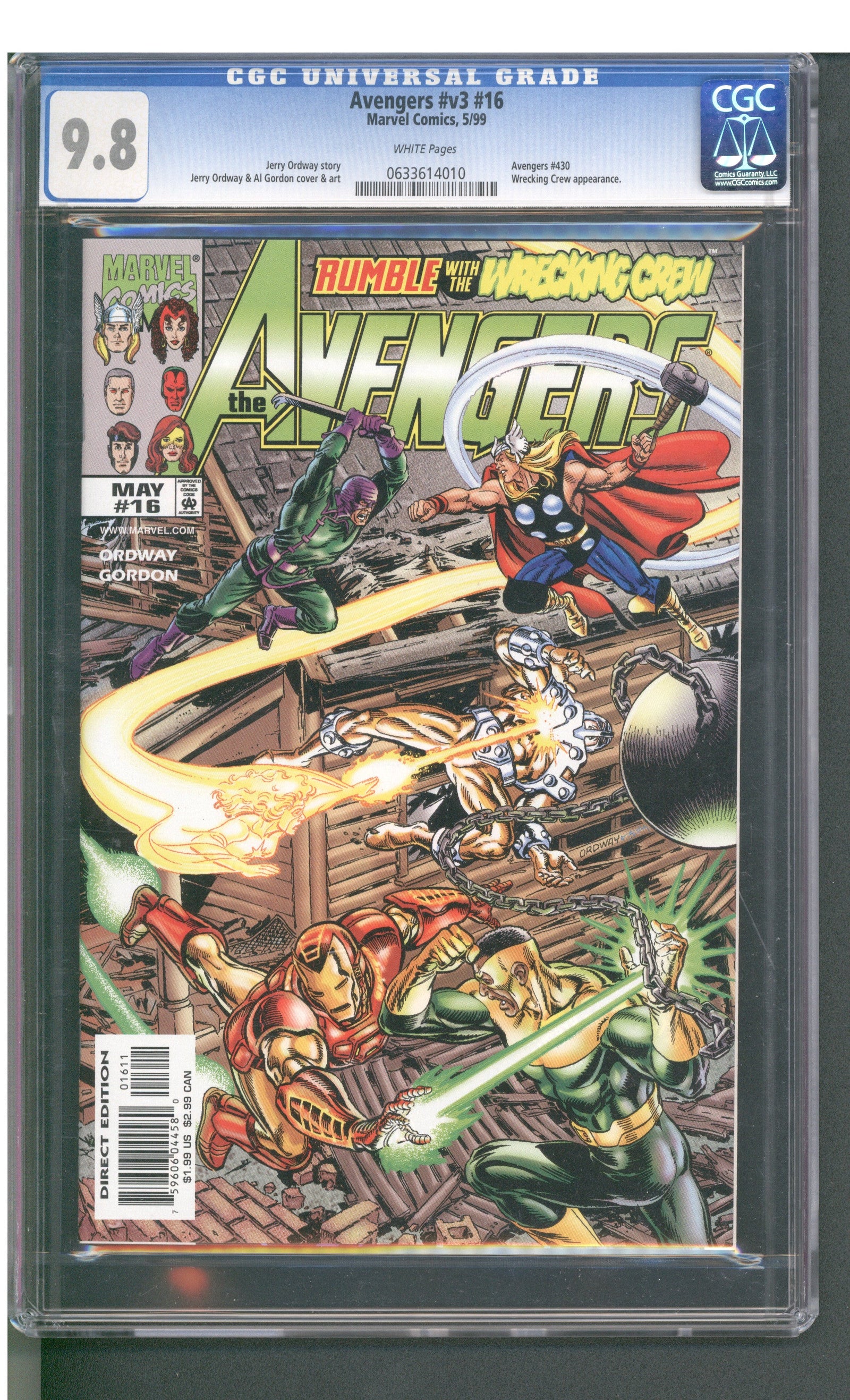 Avengers #v3 #16 (5/99) Graded CGC 9.8