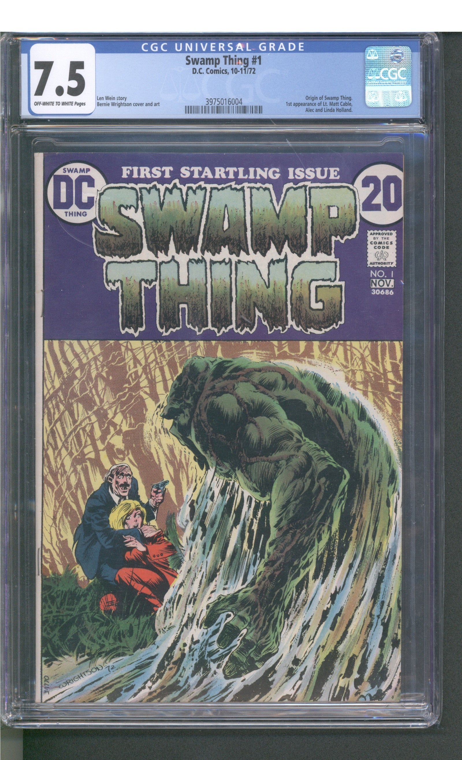 Swamp Thing #1 (10-11/72) Graded CGC 7.5