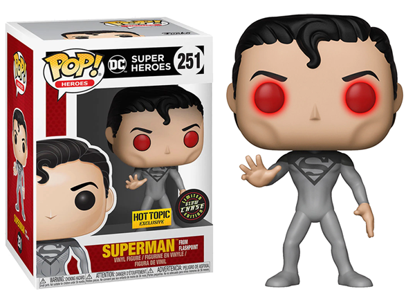 Superman from Flashpoint (Glow in the Dark, Laser Eyes) 251 - Hot Topic Exclusive **Chase**