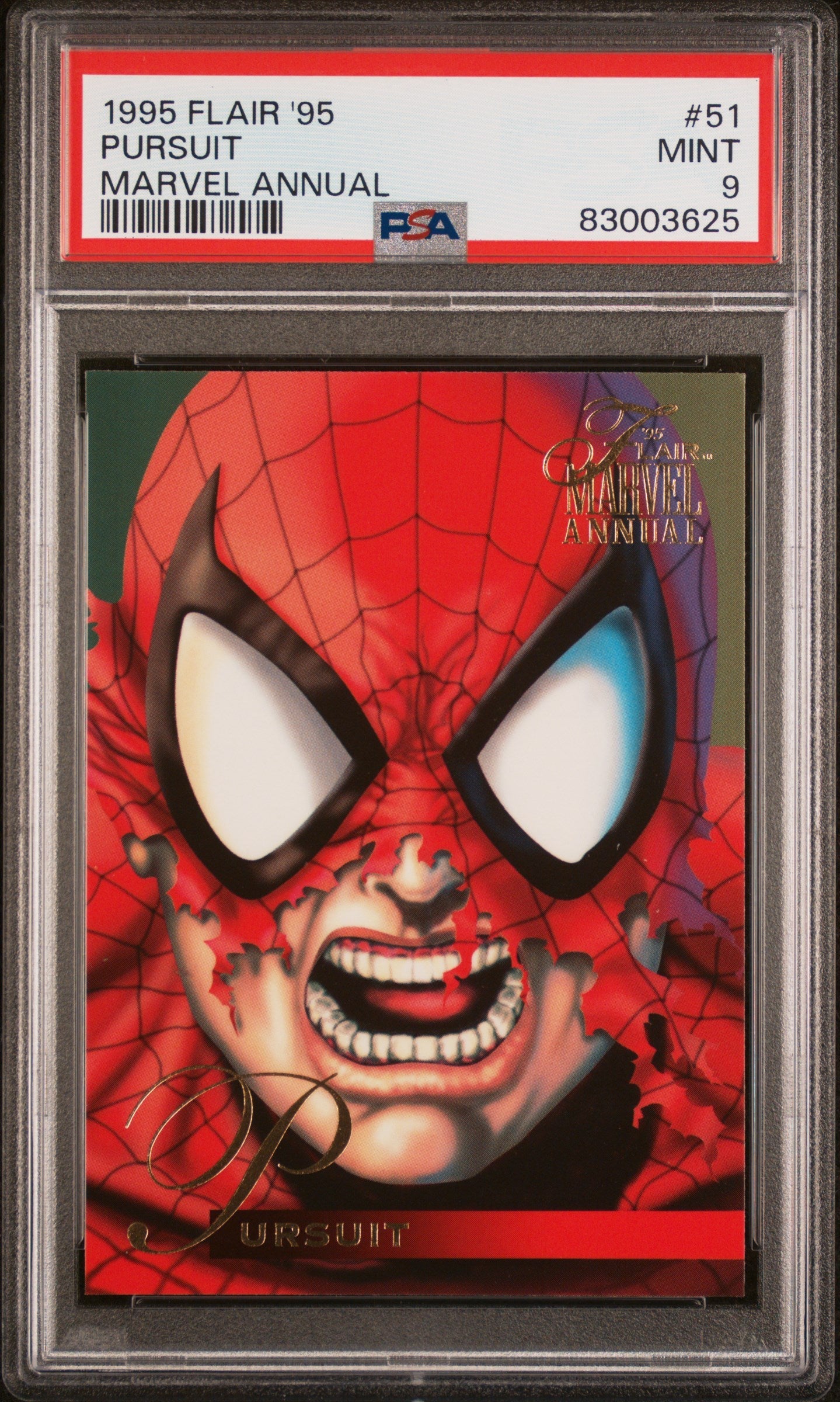 1995 FLAIR '95 MARVEL ANNUAL PURSUIT MARVEL ANNUAL #51 - PSA 9